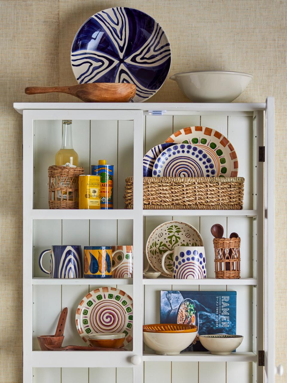 Bloomingville Shama Mugg, Blå, Stengods, 6-pack