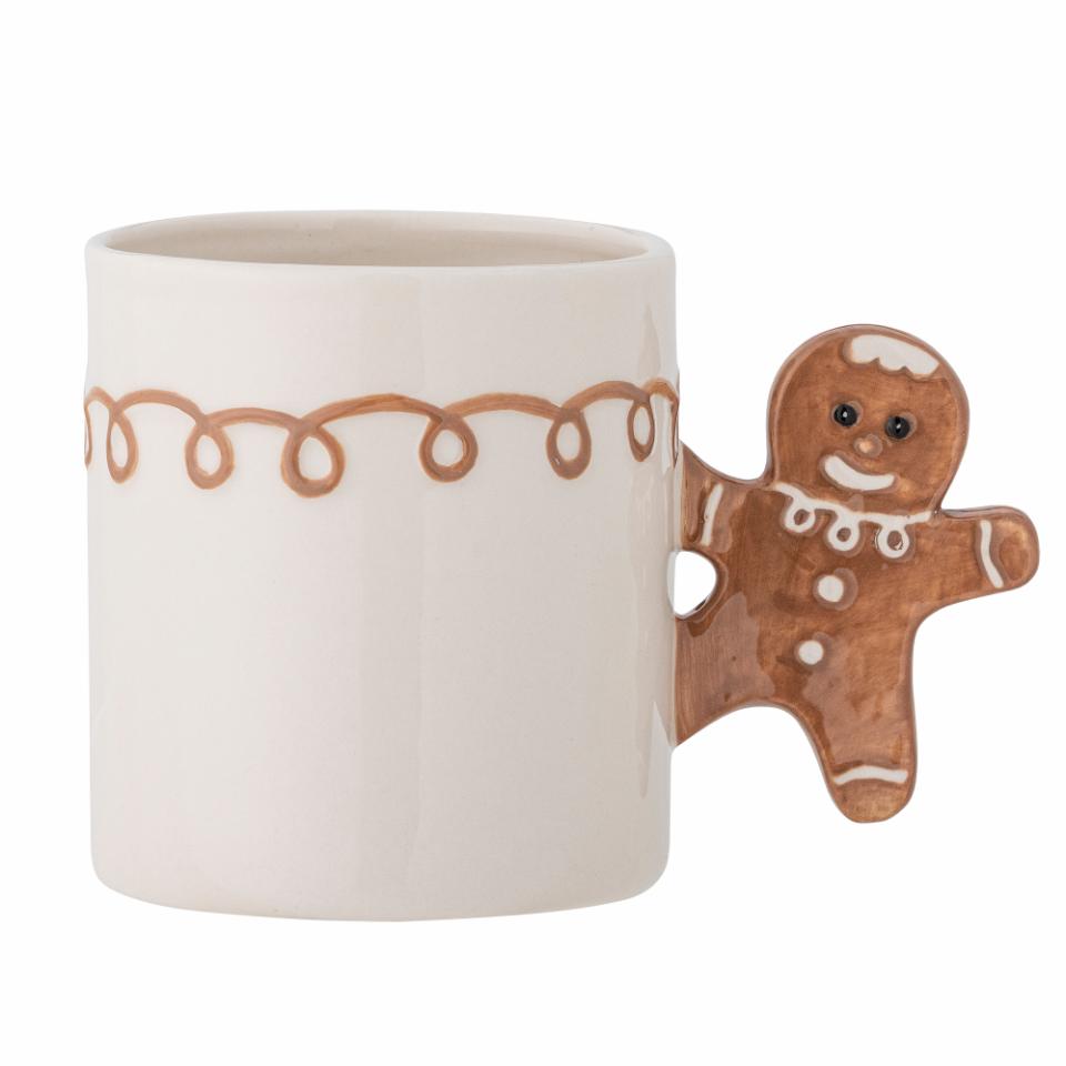 Bloomingville Ginnie Mugg, Brun, Stengods, 6-pack