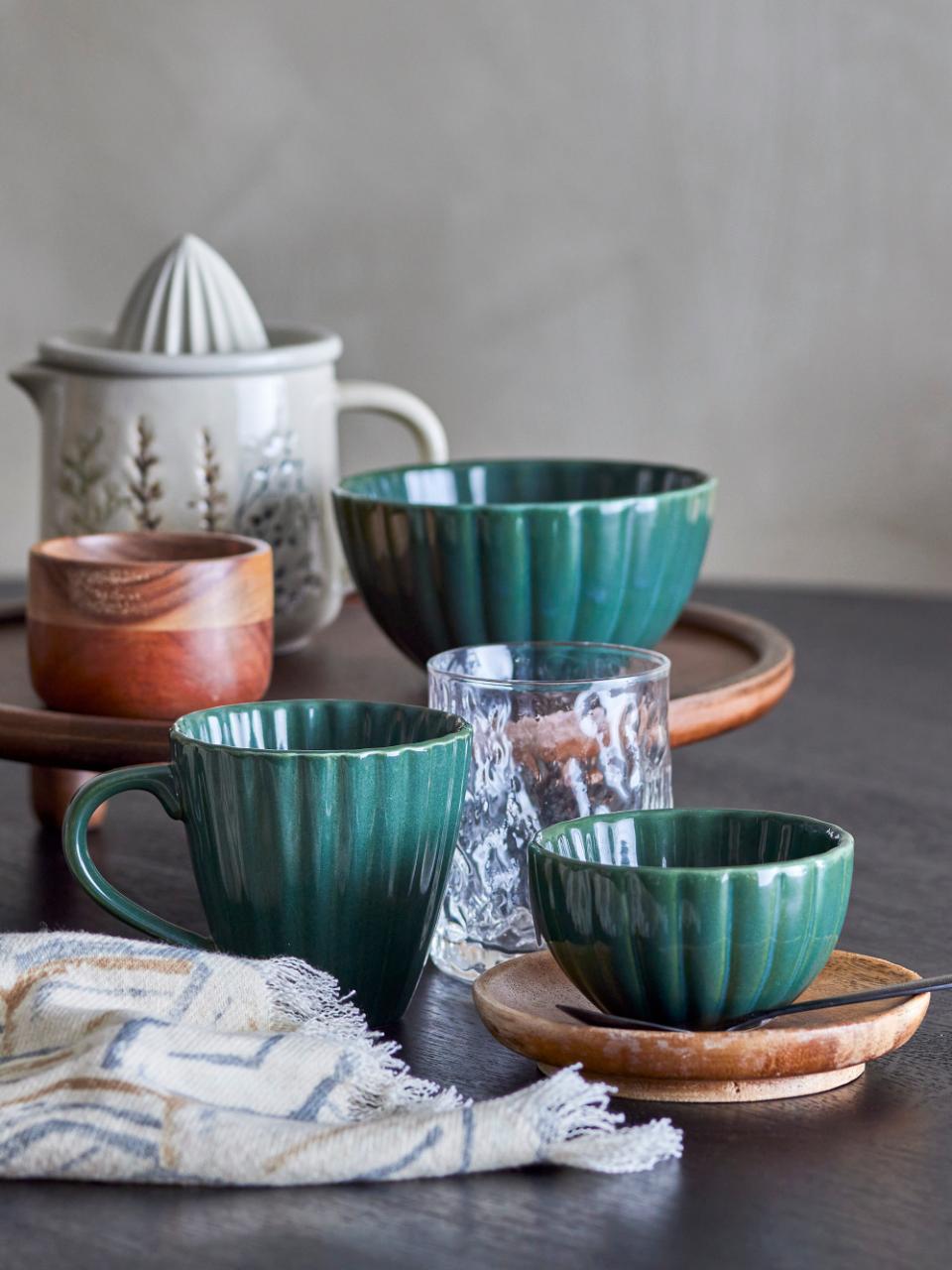 Bloomingville Latina Mugg, Grön, Stengods, 6-pack