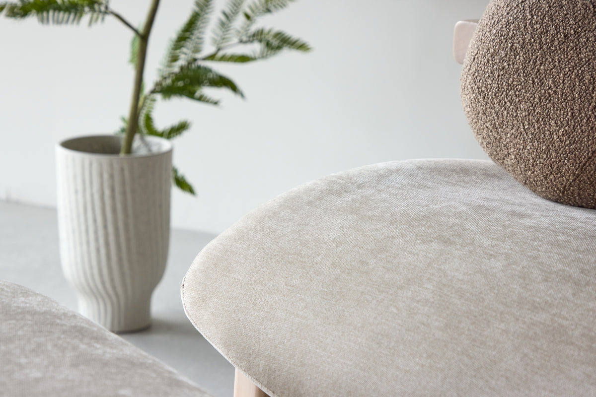Venture Home Rile Ottoman Beige + Fåtölj Beige