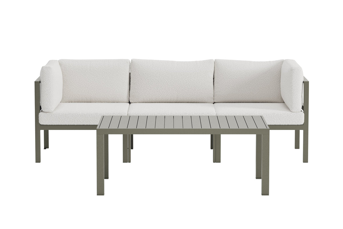 Venture Home Copacabana Soffmoduler Brun + Soffmoduler Brun + Soffbord 120 x 70 Brun