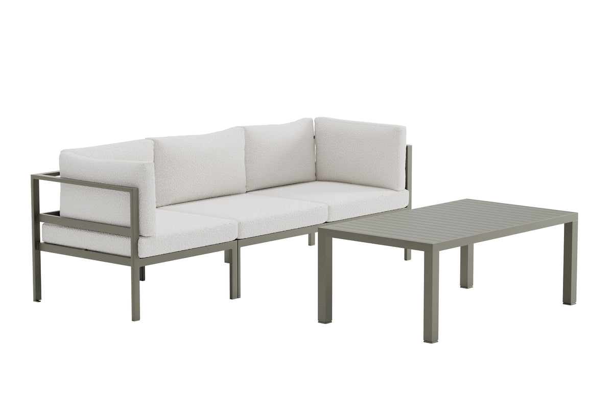 Venture Home Copacabana Soffmoduler Brun + Soffmoduler Brun + Soffbord 120 x 70 Brun