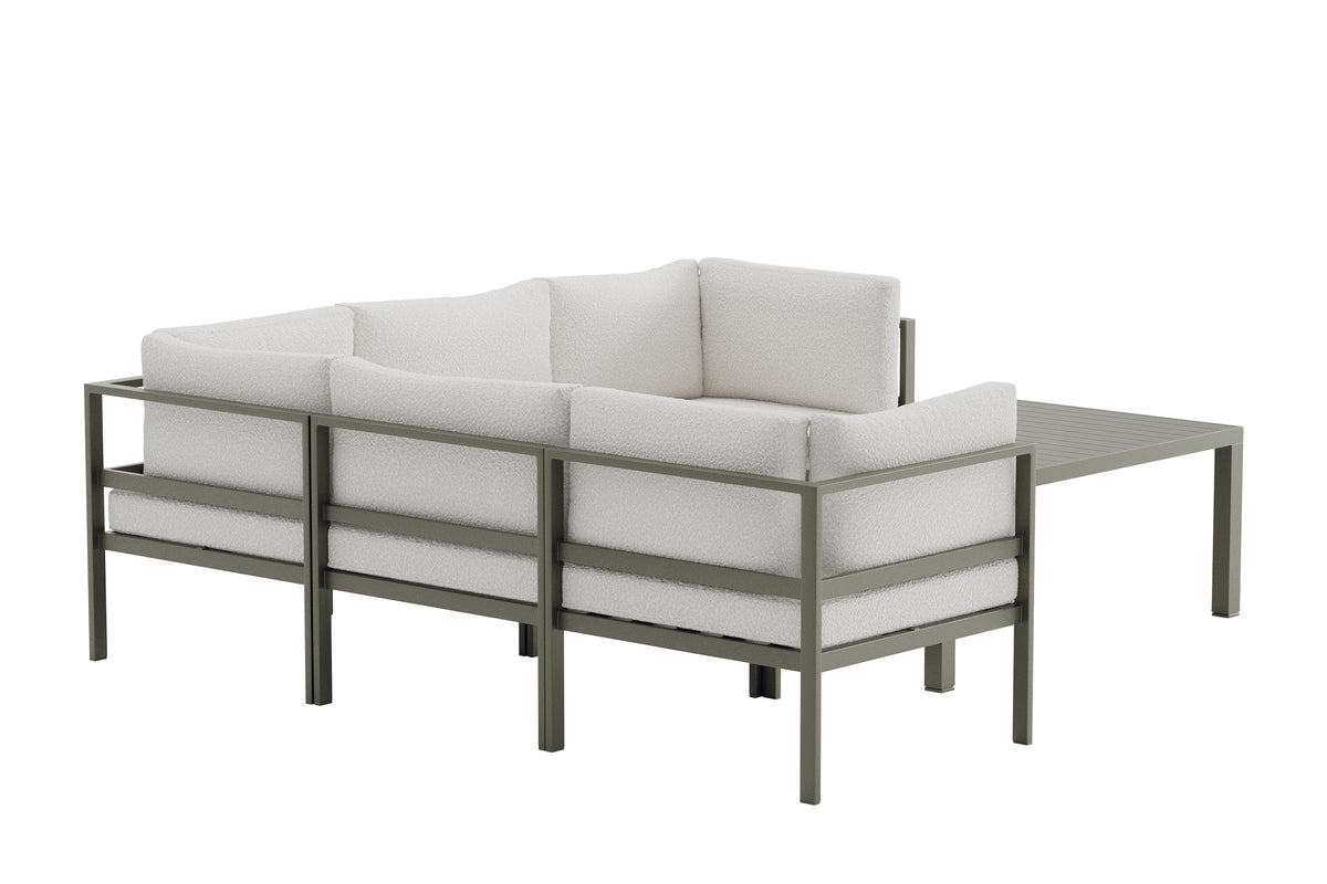 Venture Home Copacabana Soffmoduler Brun + Soffmoduler Brun + Soffbord 120 x 70 Brun