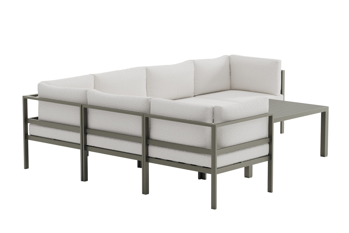 Venture Home Copacabana Soffmoduler Brun + Soffmoduler Brun + Soffbord 120 x 70 Brun
