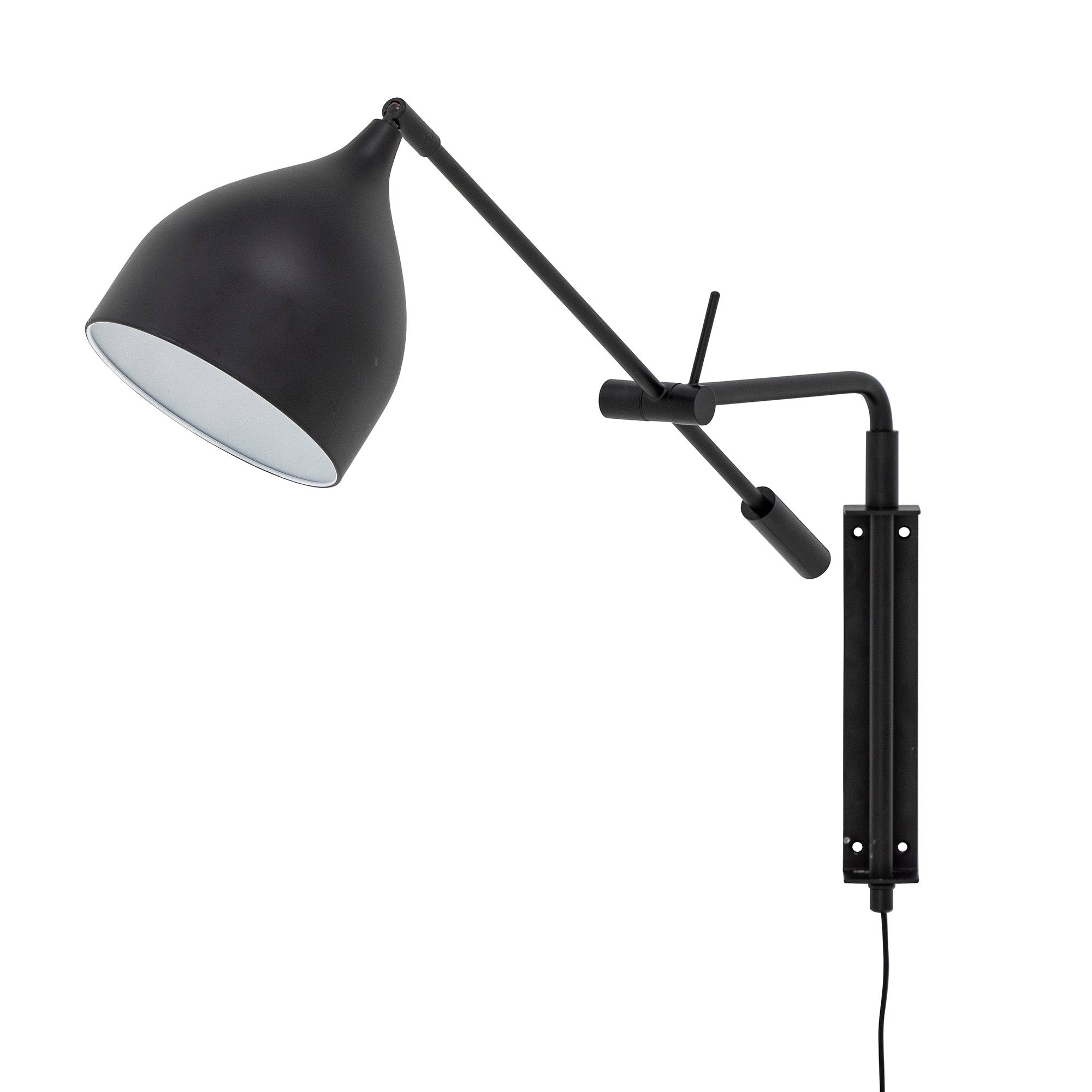 Bloomingville LYAM Vägglampa, Svart, Metall