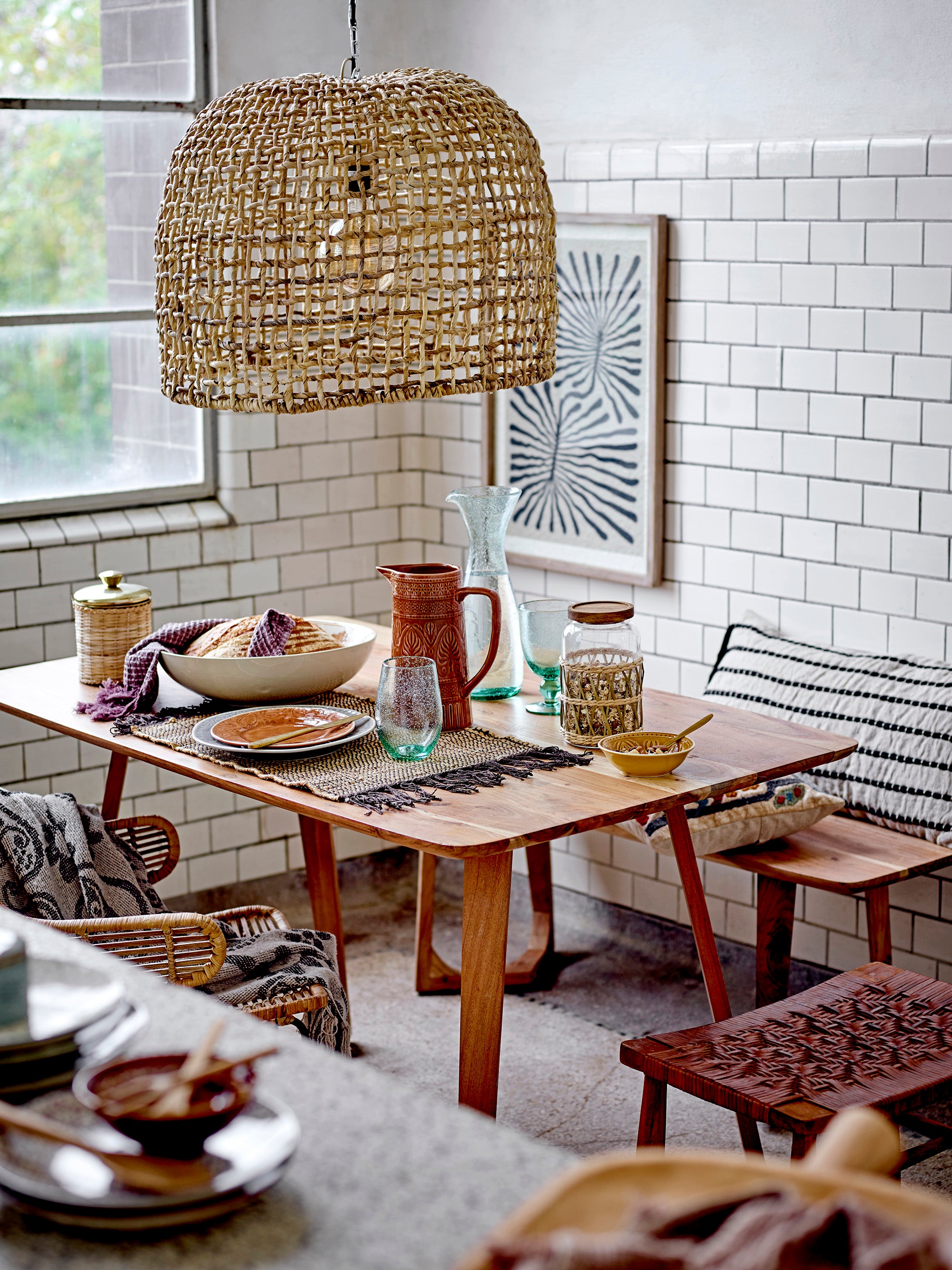 Bloomingville ABAS Burk med Lock, Mässing, Rostfritt Stål, set om 2
