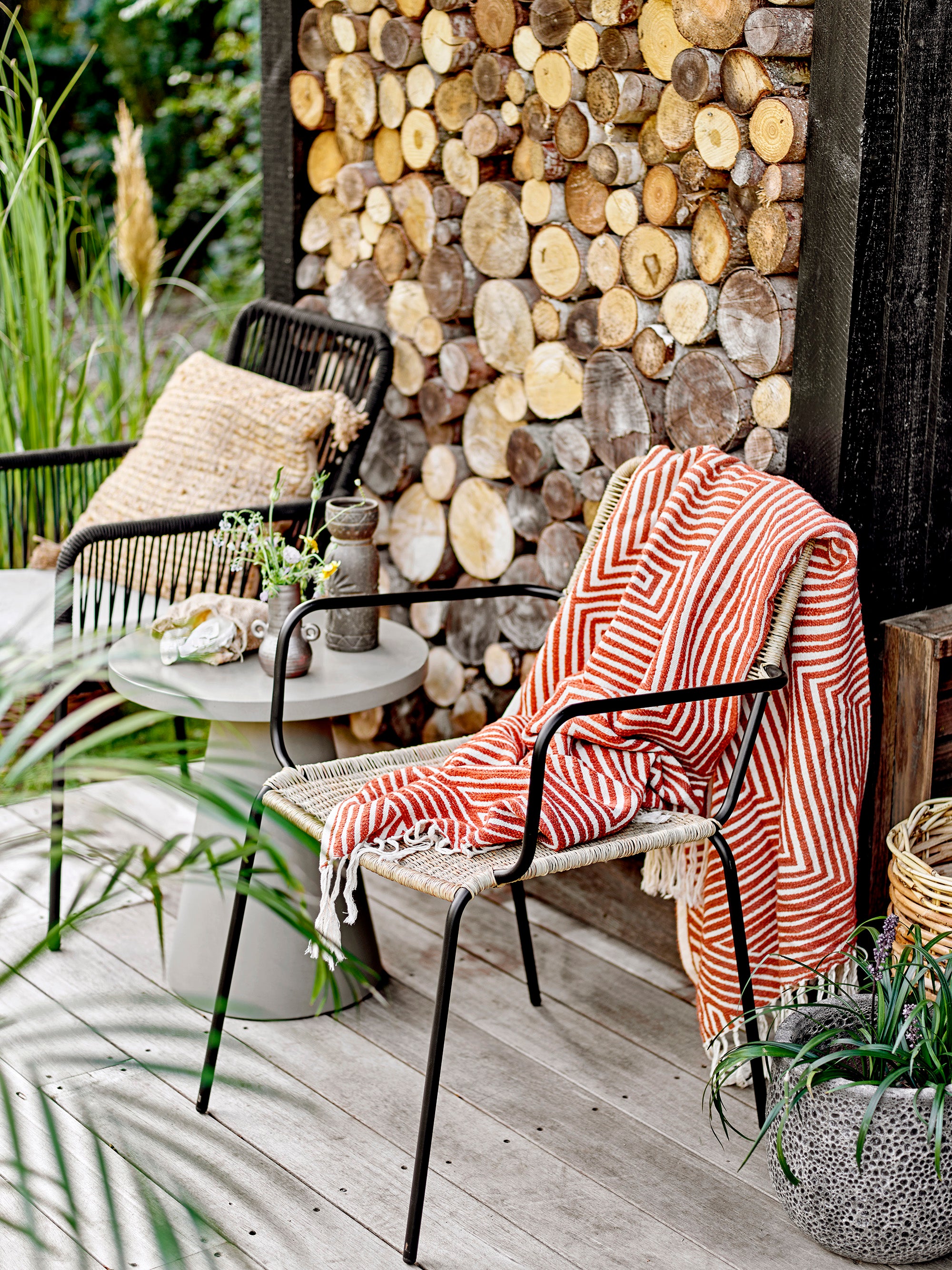 Bloomingville MARKO Kruka, Grå, Terrakotta