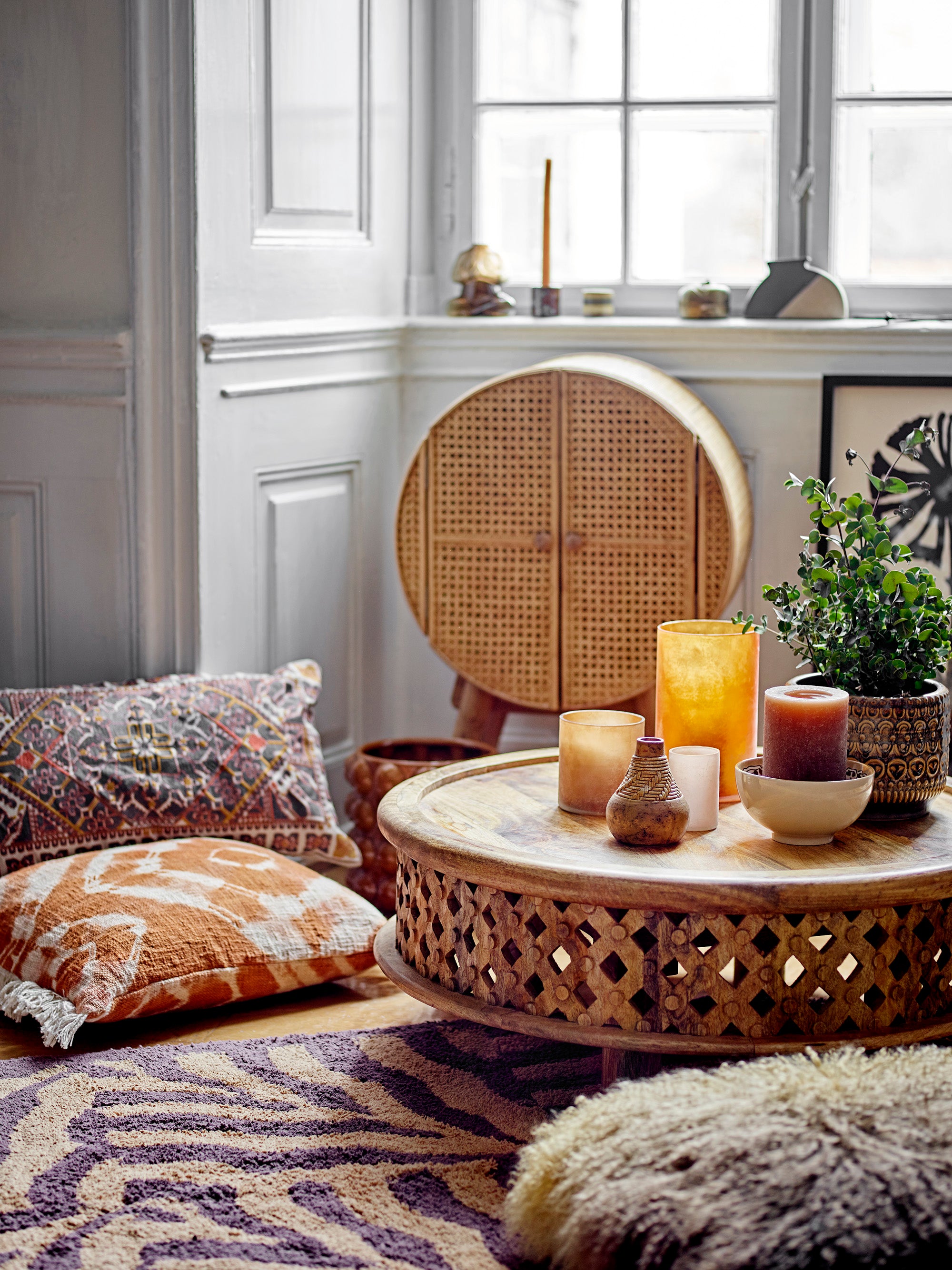 Bloomingville IZZA Matta, Lila, Bomull