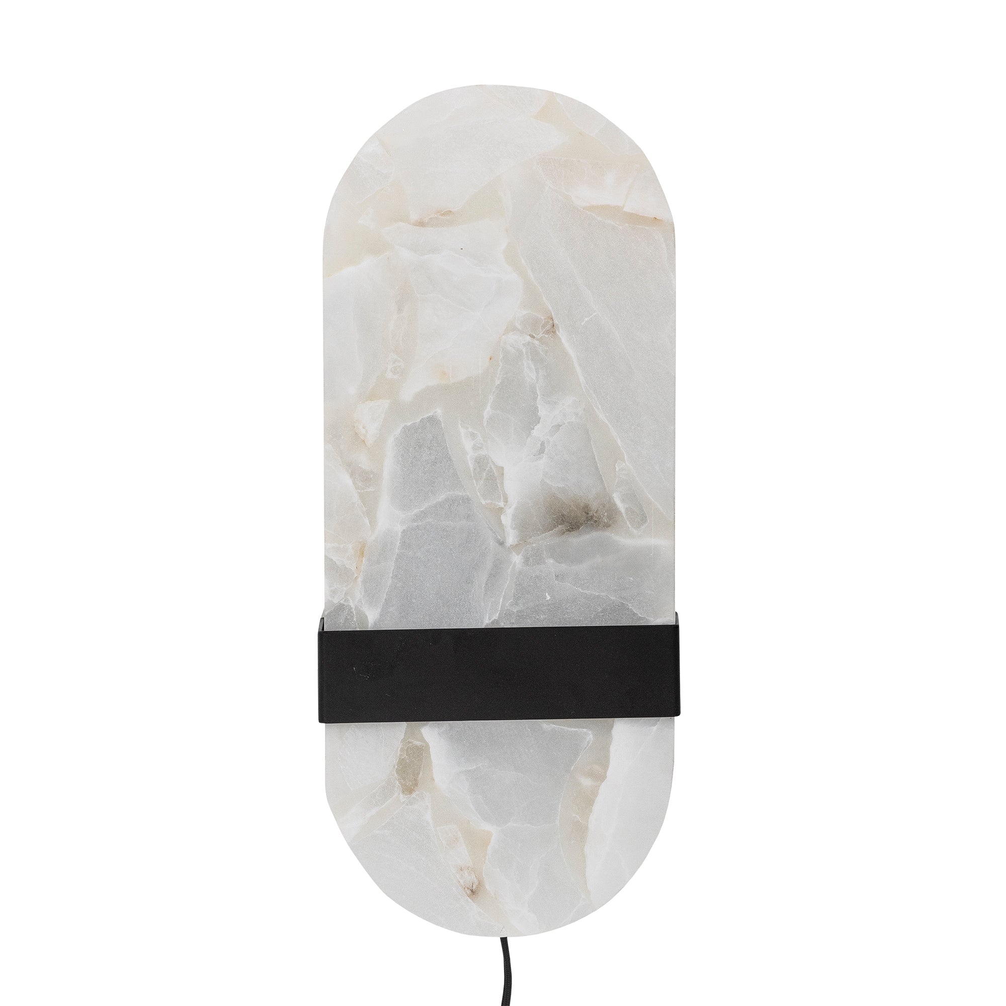 Bloomingville TACO Vägglampa, Svart, Alabaster