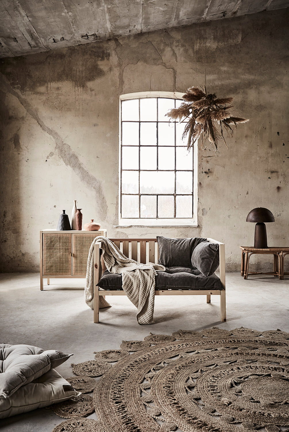 Affari Of Sweden FUNGI Bordslampa L, Brun