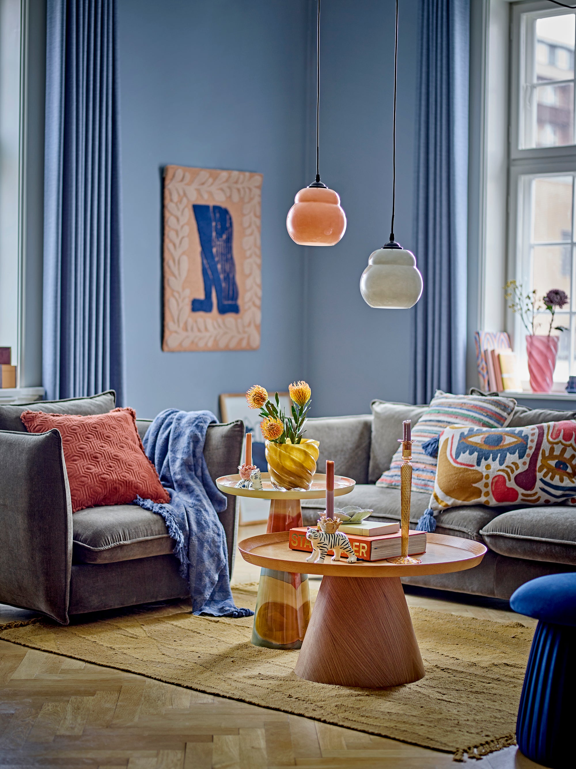 Bloomingville ATLE Väggdekoration, Brun, Ull