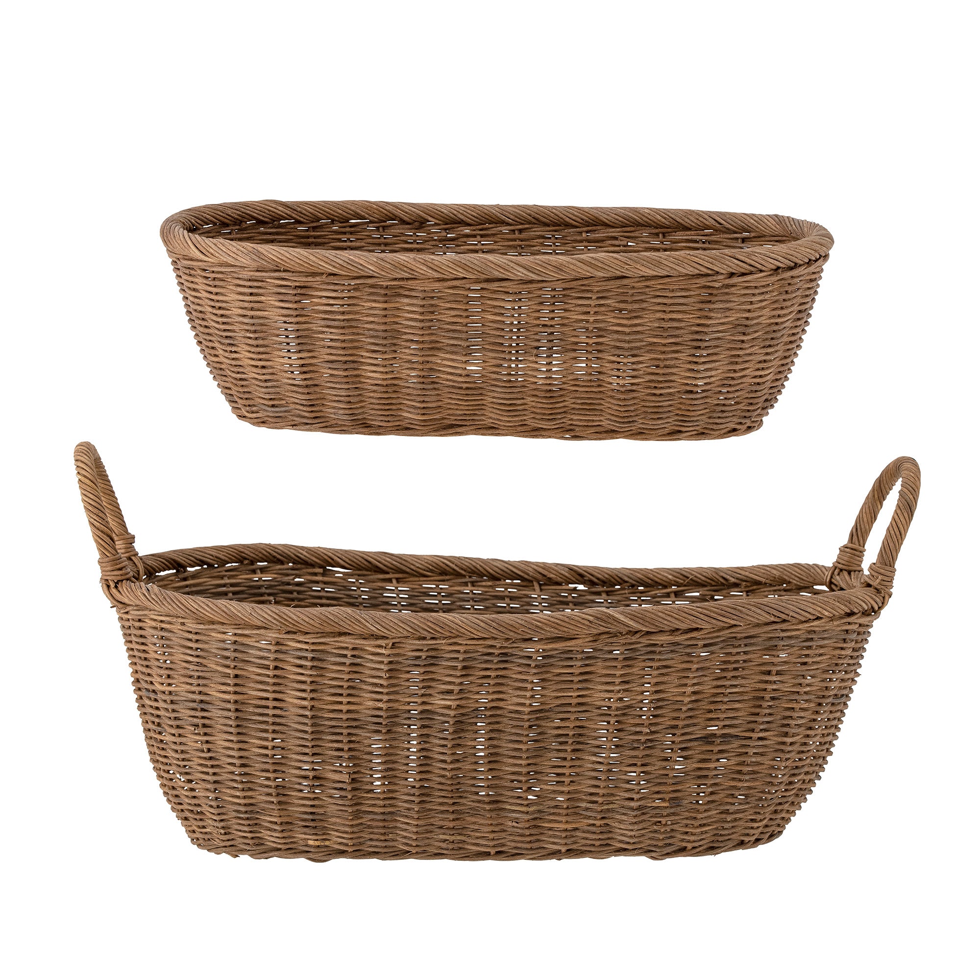 Bloomingville SELMA Korg, Natur, Rattan, set om 2