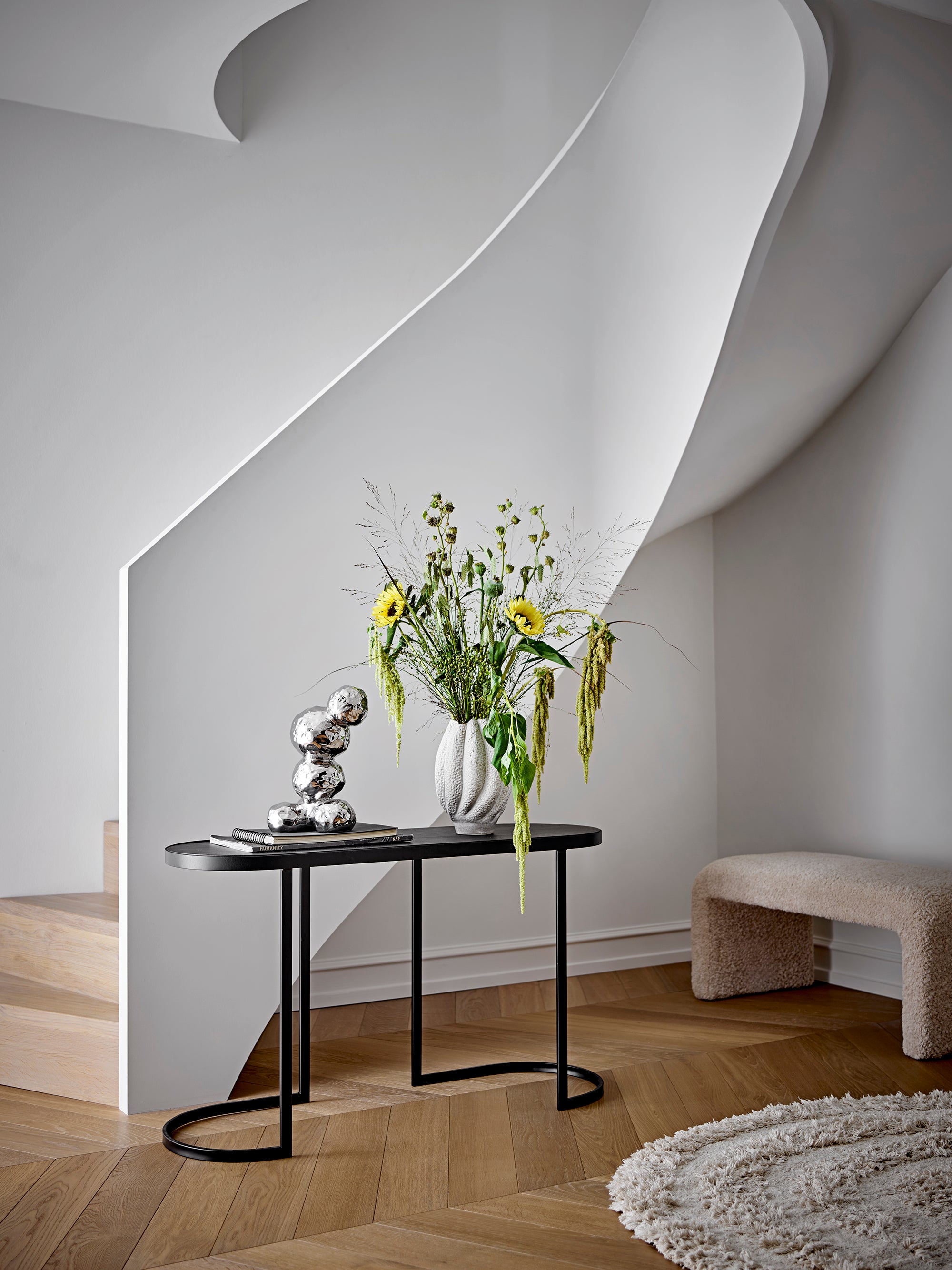 Bloomingville BOBBY Dekoration, Silver, Stengods