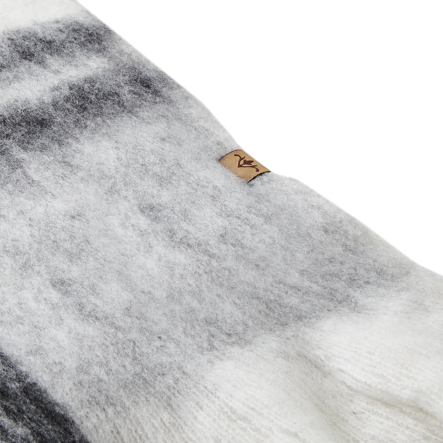 Affari Of Sweden FRASSE Filt, Svart/grå/vit 2 pack