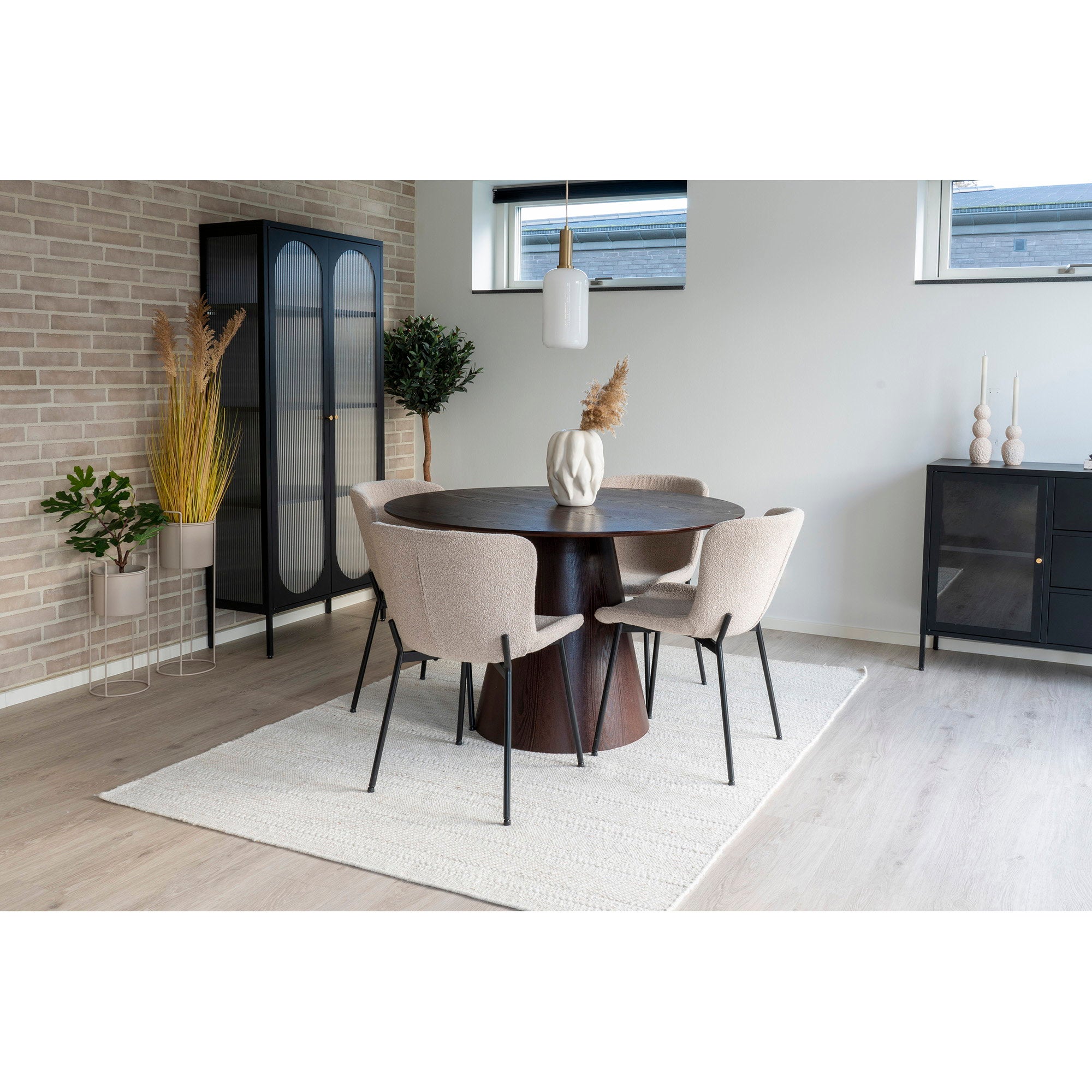 House Nordic Maceda Matstol 2 pack Beige