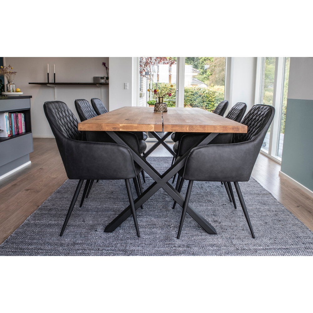 House Nordic Harbo Matstol 2 pack Svart