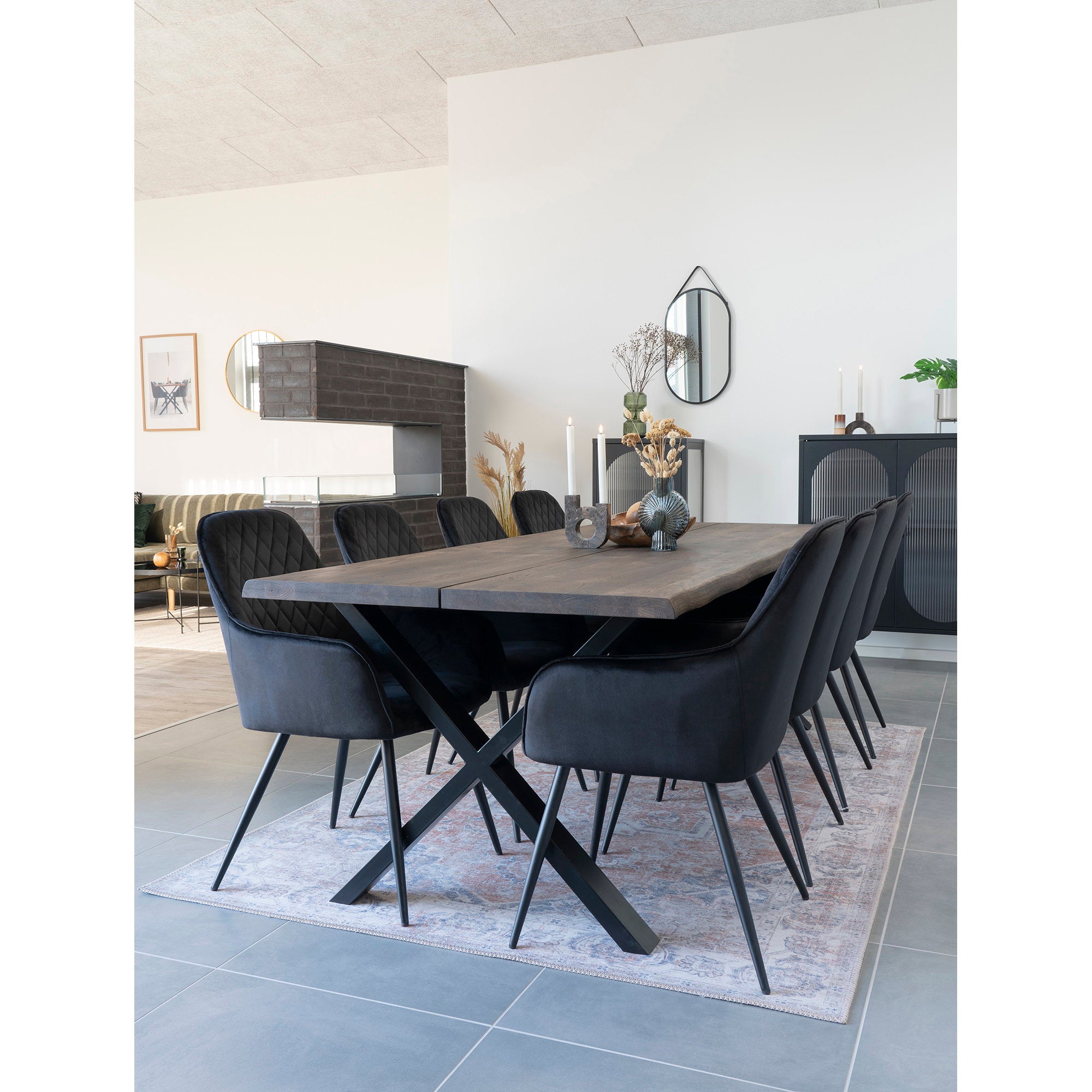 House Nordic Harbo Matstol 2 pack Svart