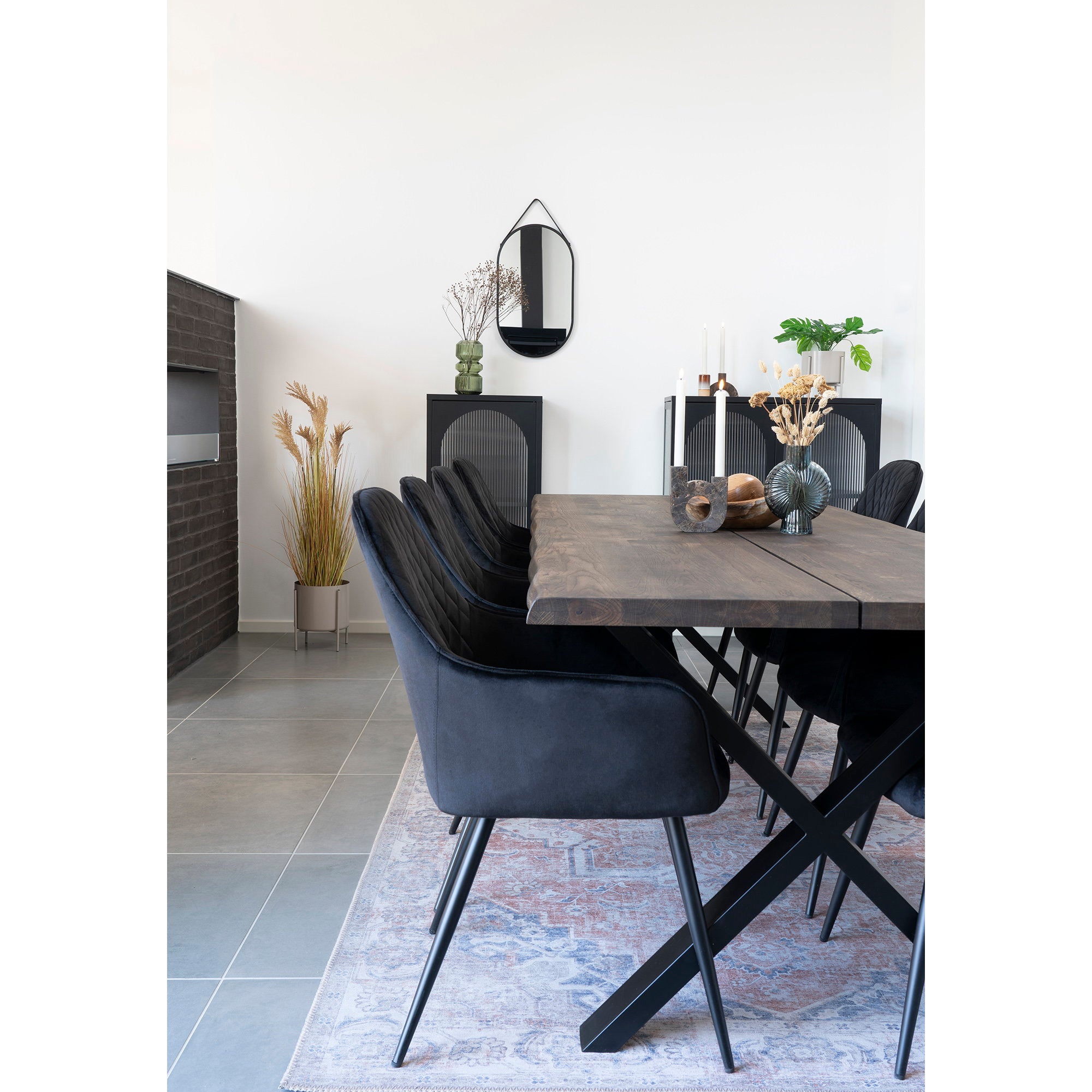 House Nordic Harbo Matstol 2 pack Svart