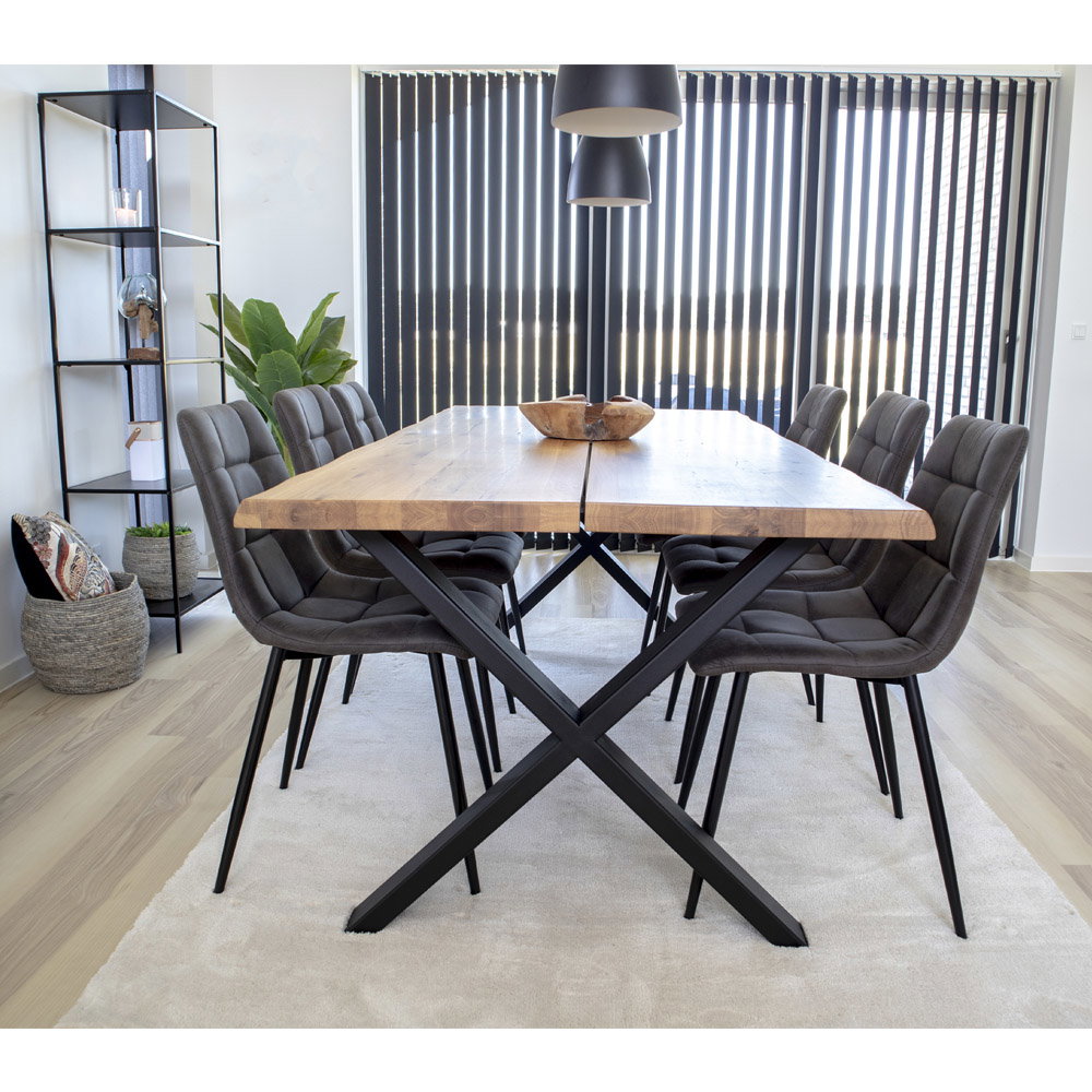 House Nordic Middelfart Matstol 2 pack Grå