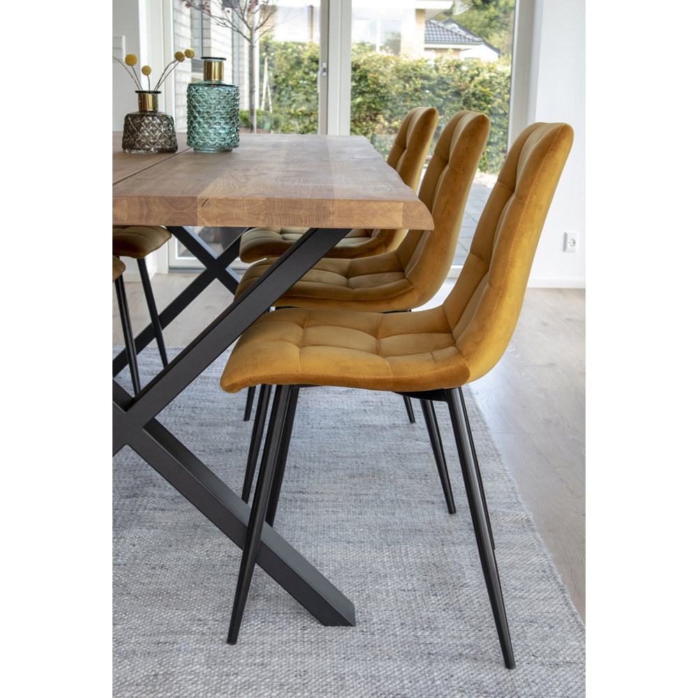 House Nordic Middelfart Matstol 2 pack Mustard Yellow