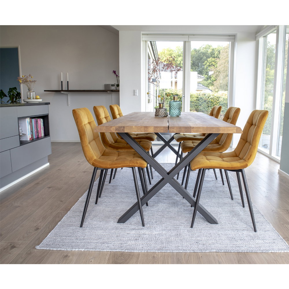 House Nordic Middelfart Matstol 2 pack Mustard Yellow