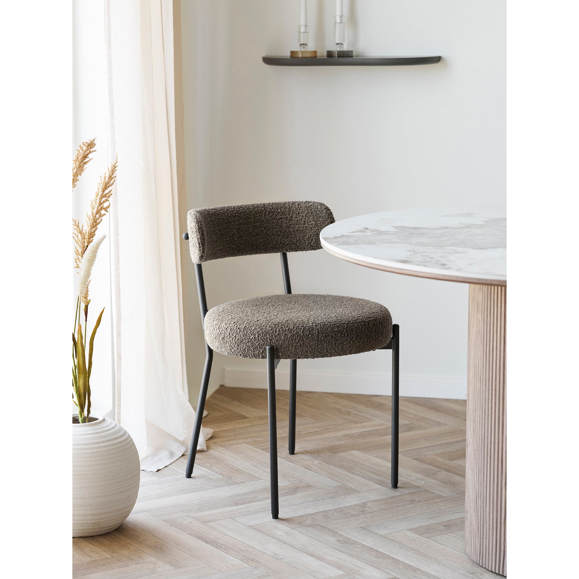House Nordic Badalona Matstol 2 pack Brun