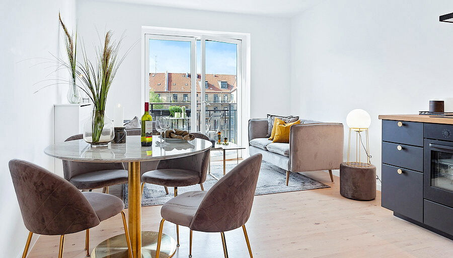 House Nordic Geneve Matstol 2 pack Grå
