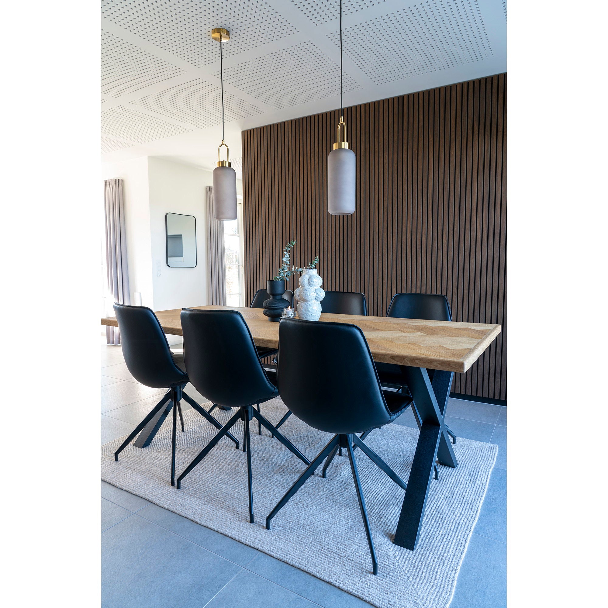 House Nordic Monaco Matstol 2 pack Svart