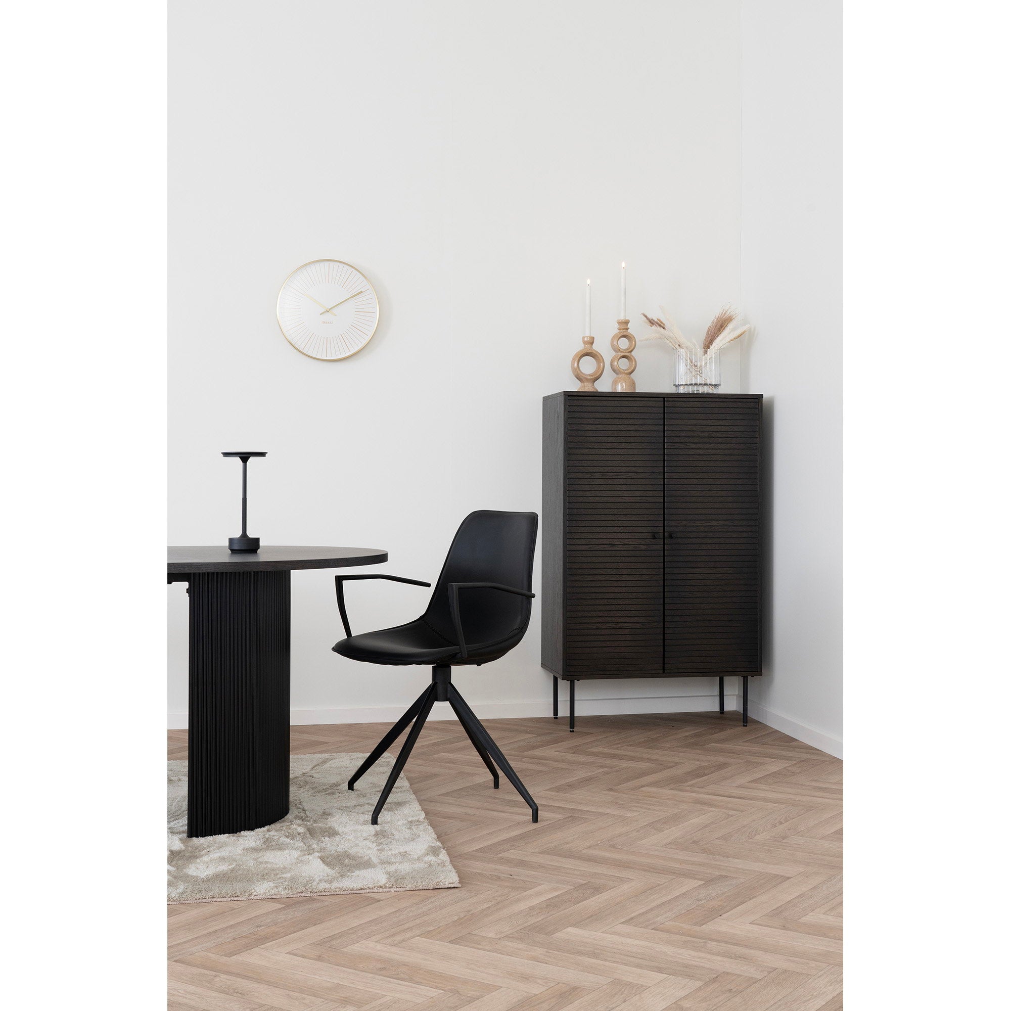 House Nordic Monaco Matstol 2 pack Svart