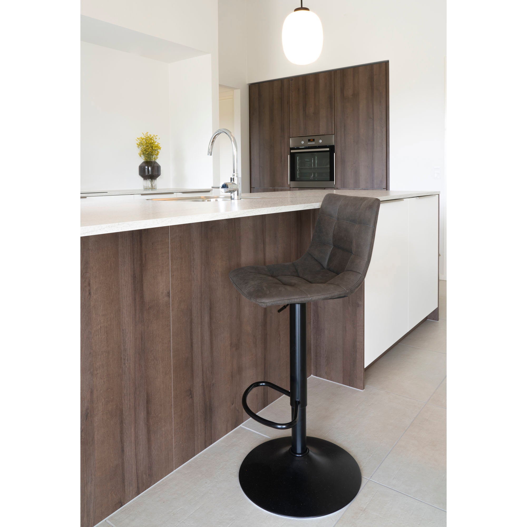 House Nordic Middelfart Barstol 2 pack Grå