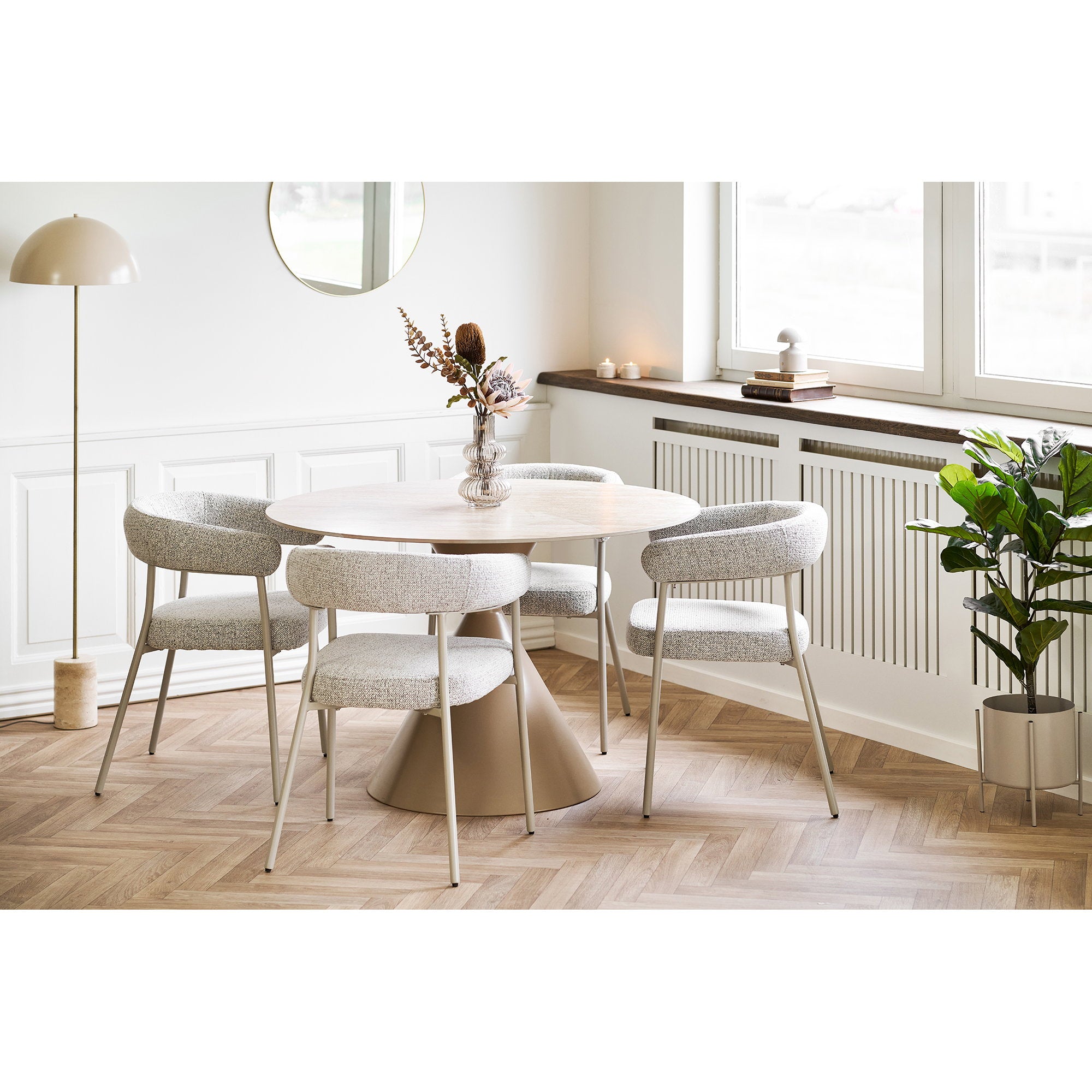House Nordic Trivio Matstol 2 pack Sand
