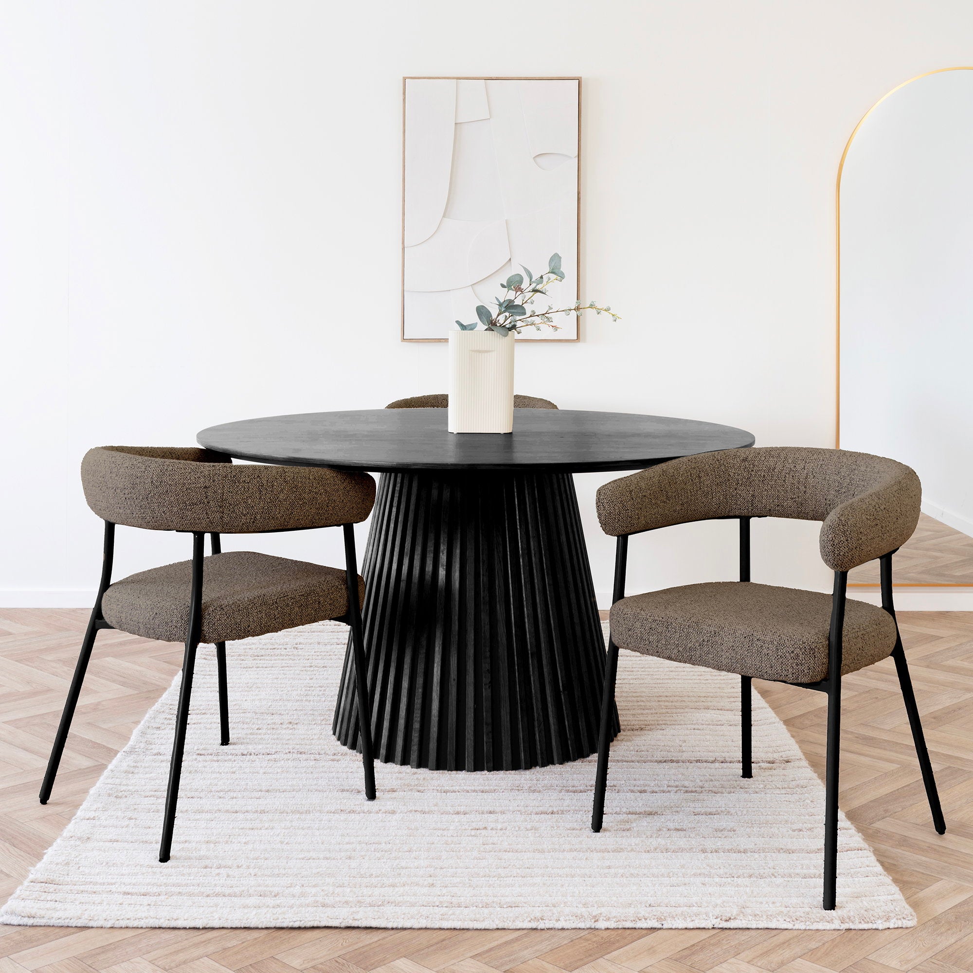 House Nordic Trivio Matstol 2 pack Brun
