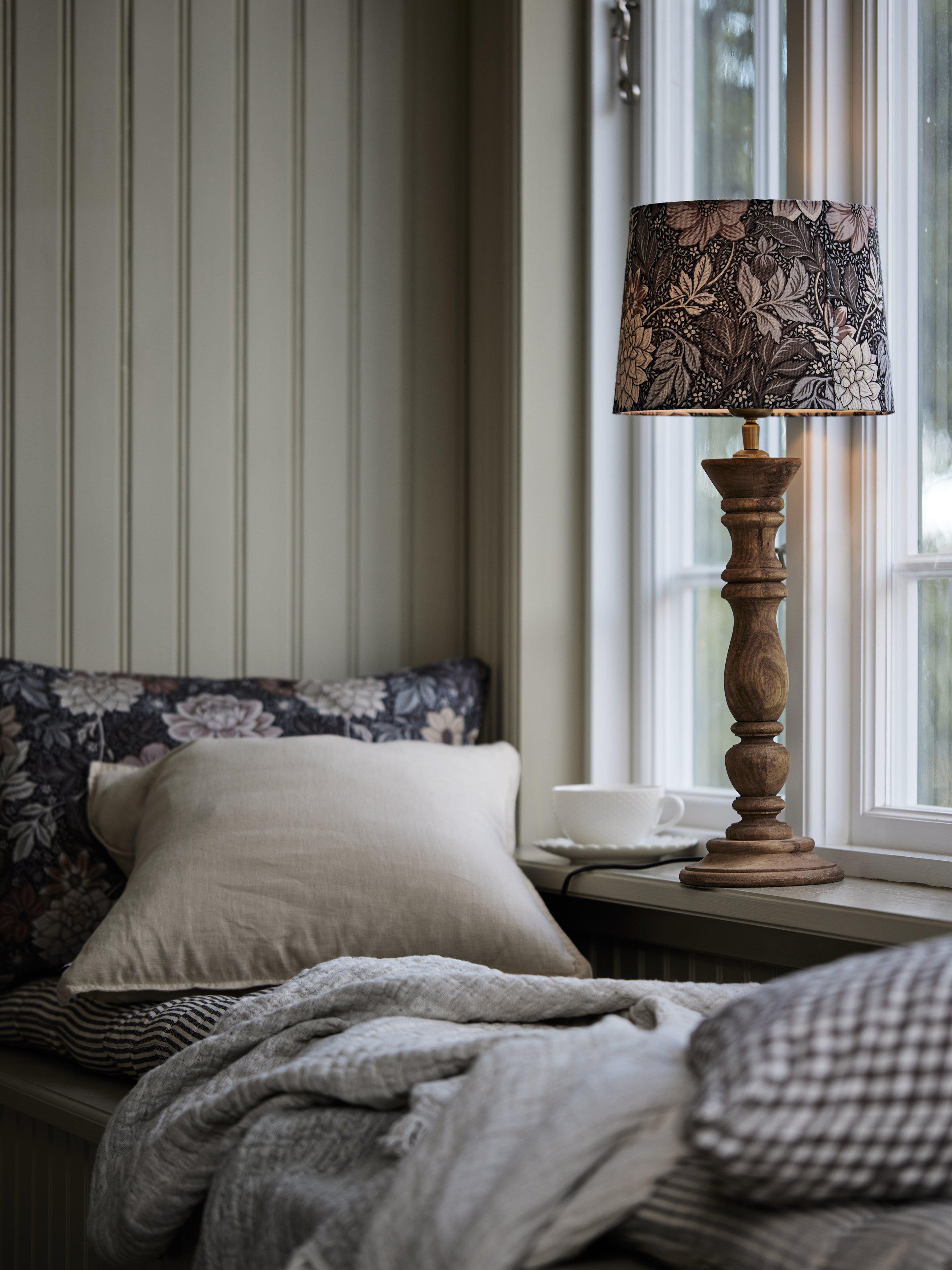 PR Home Lodge bordslampa Dahlia Brun