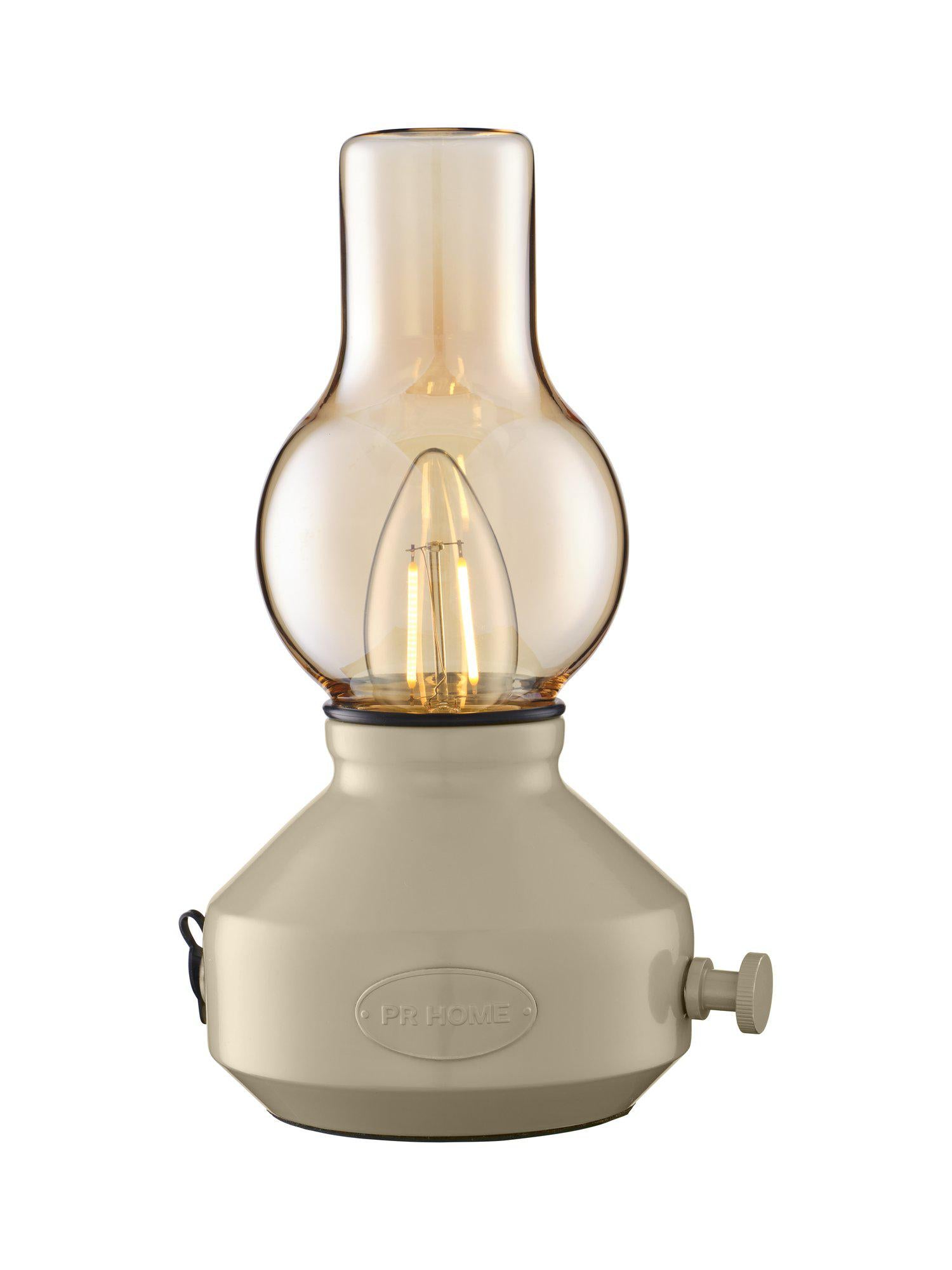 PR Home Glimt Bordslampa IP44 Laddbar sand/amber
