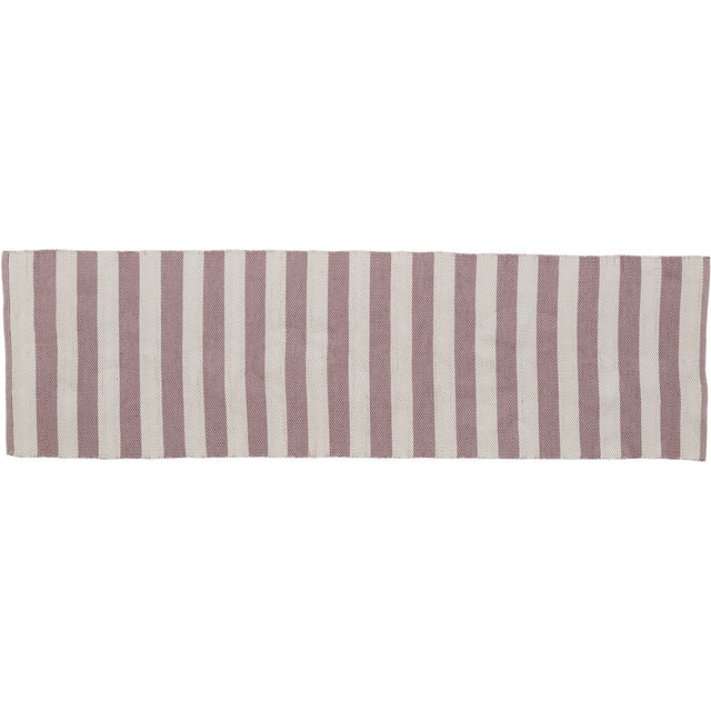 Lene Bjerre Strivie Matta 240x70 Cm, Bark/off Vit