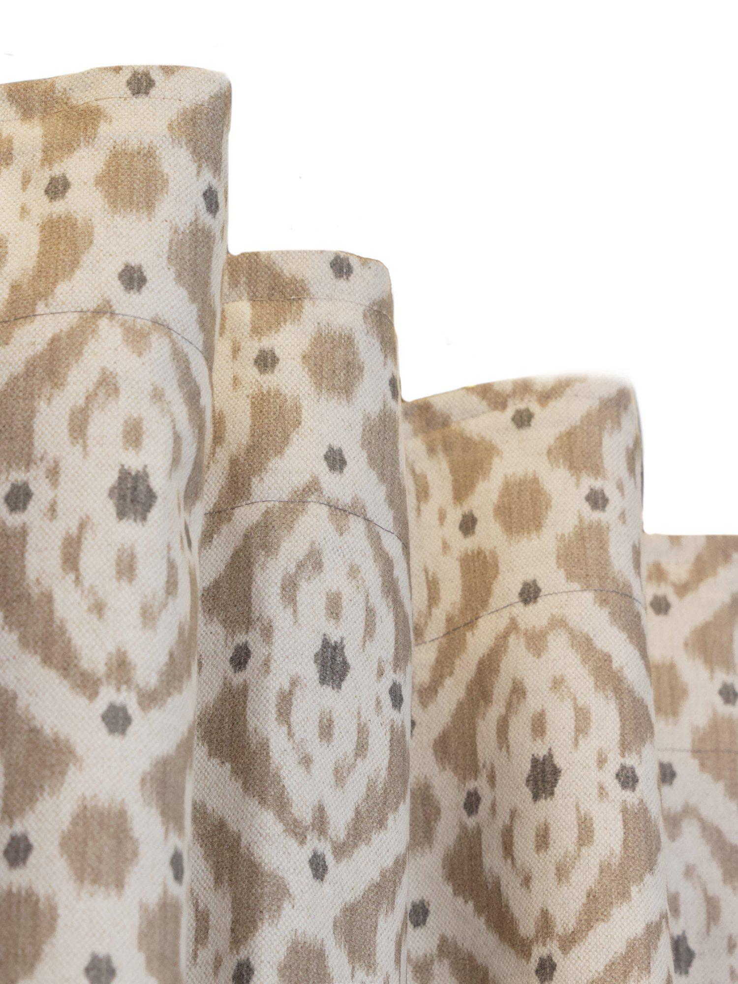 Svanefors Ikat Gardin 2P Beige 2x135x280cm
