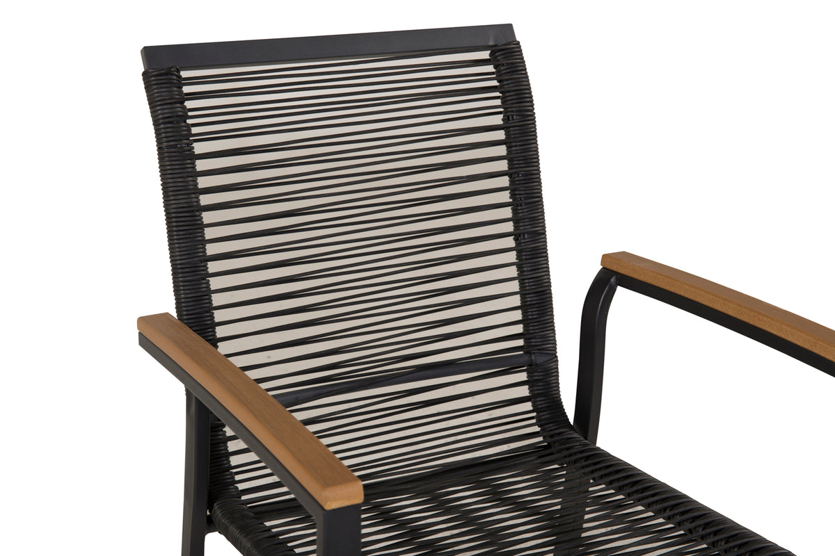 Venture Home Dallas Matstolar 2-pack Svart