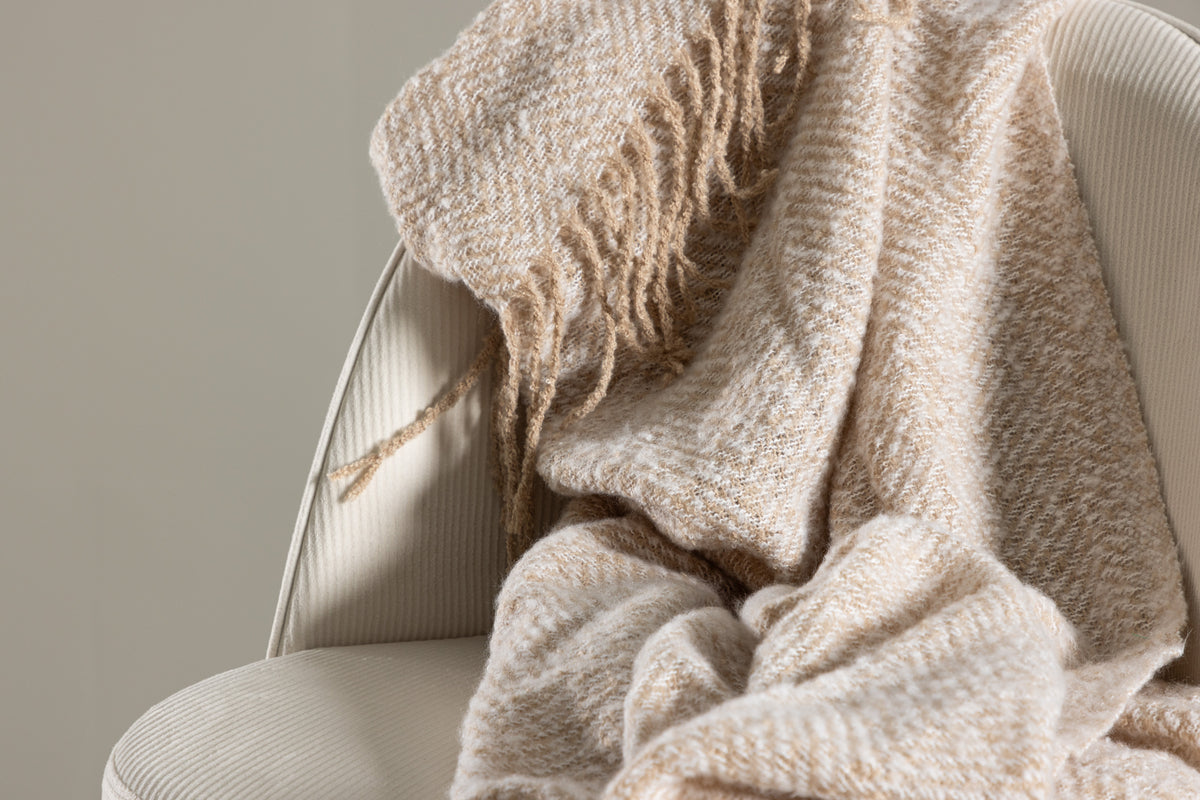 Venture Home Toby Plädar 130x170 Beige