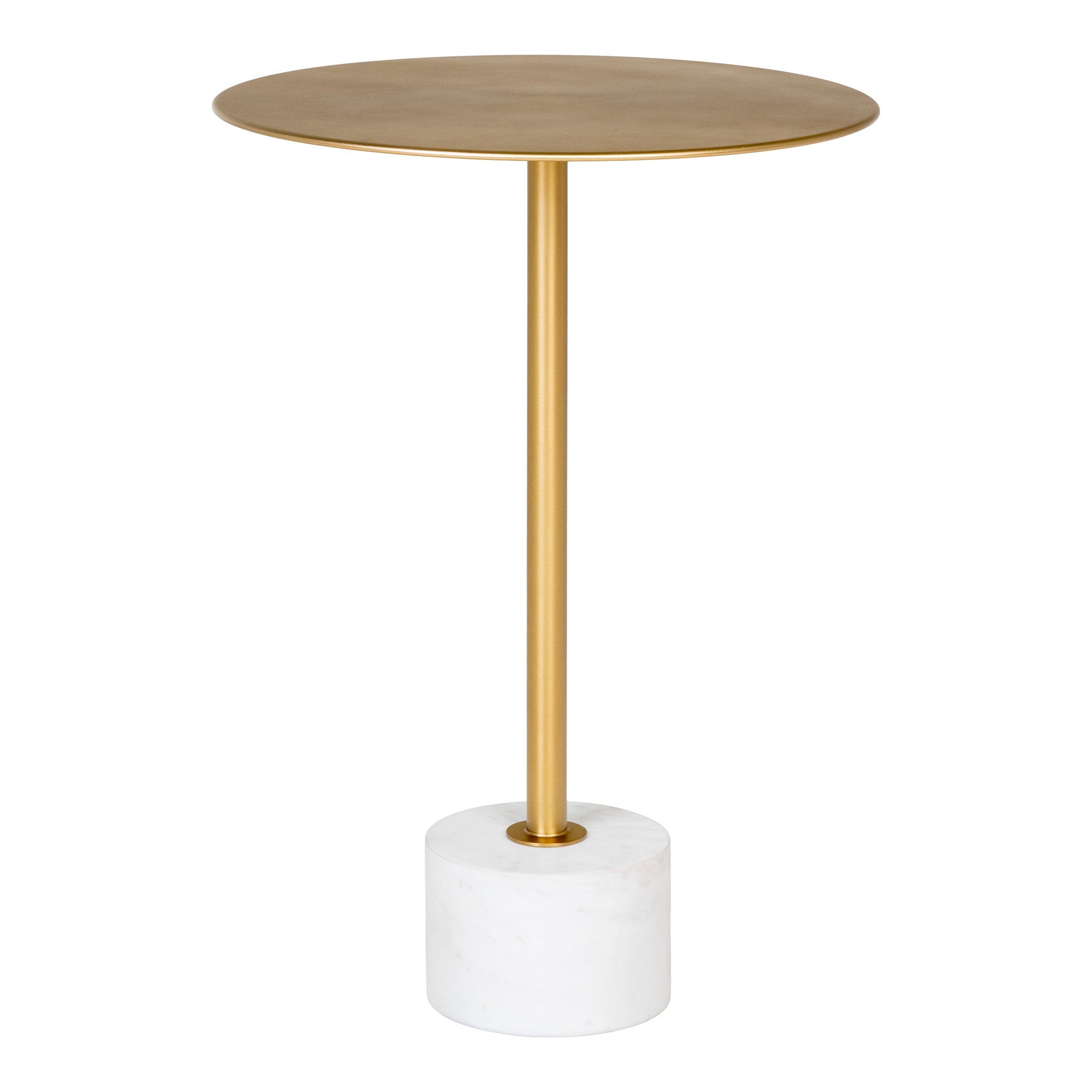 House Nordic Lecco Sidobord Brass / Marble