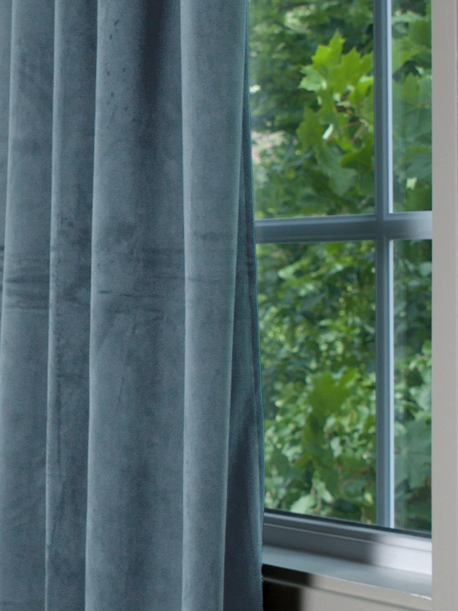 Svanefors Estelle Gardin 2P Denim 2x135x280cm