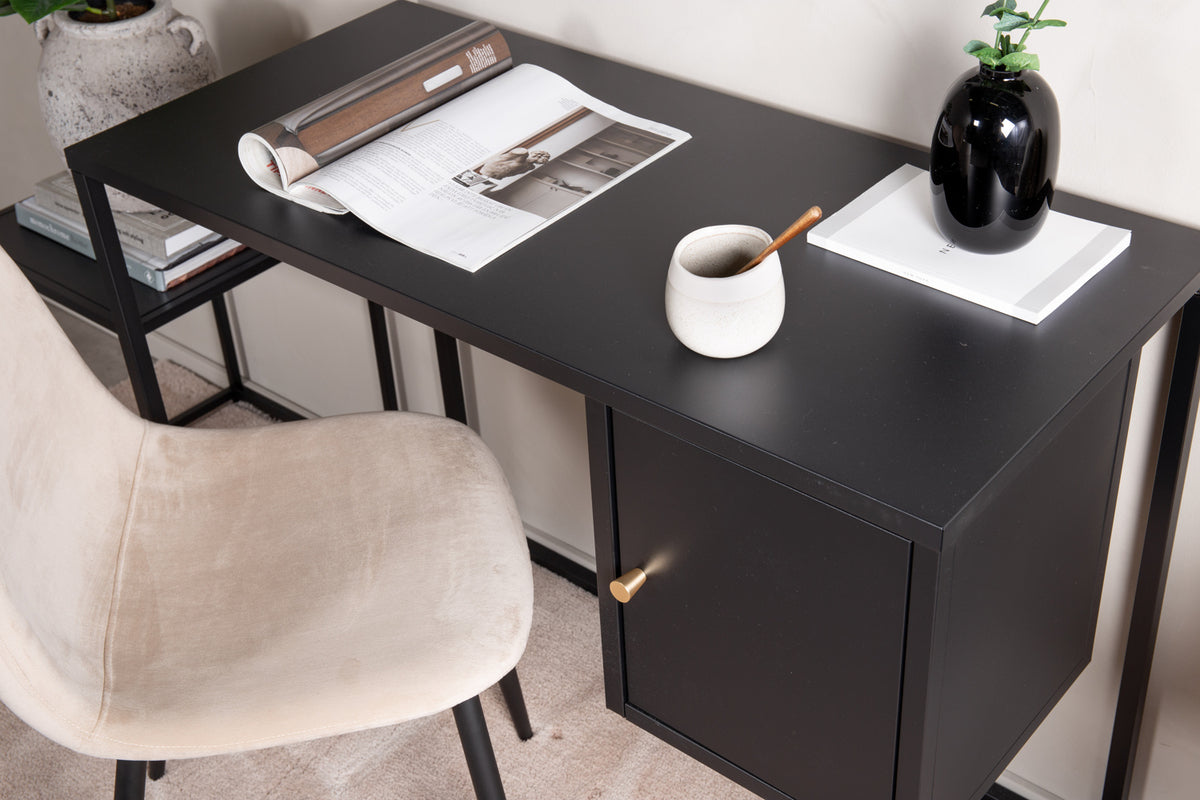 Venture Home Bakal Skrivbord 95 x 45 Svart