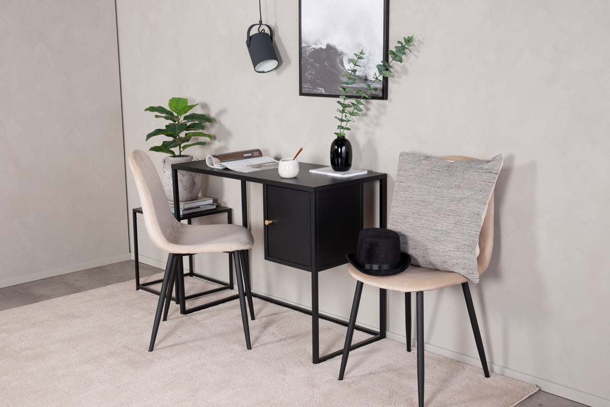Venture Home Bakal Skrivbord 95 x 45 Svart