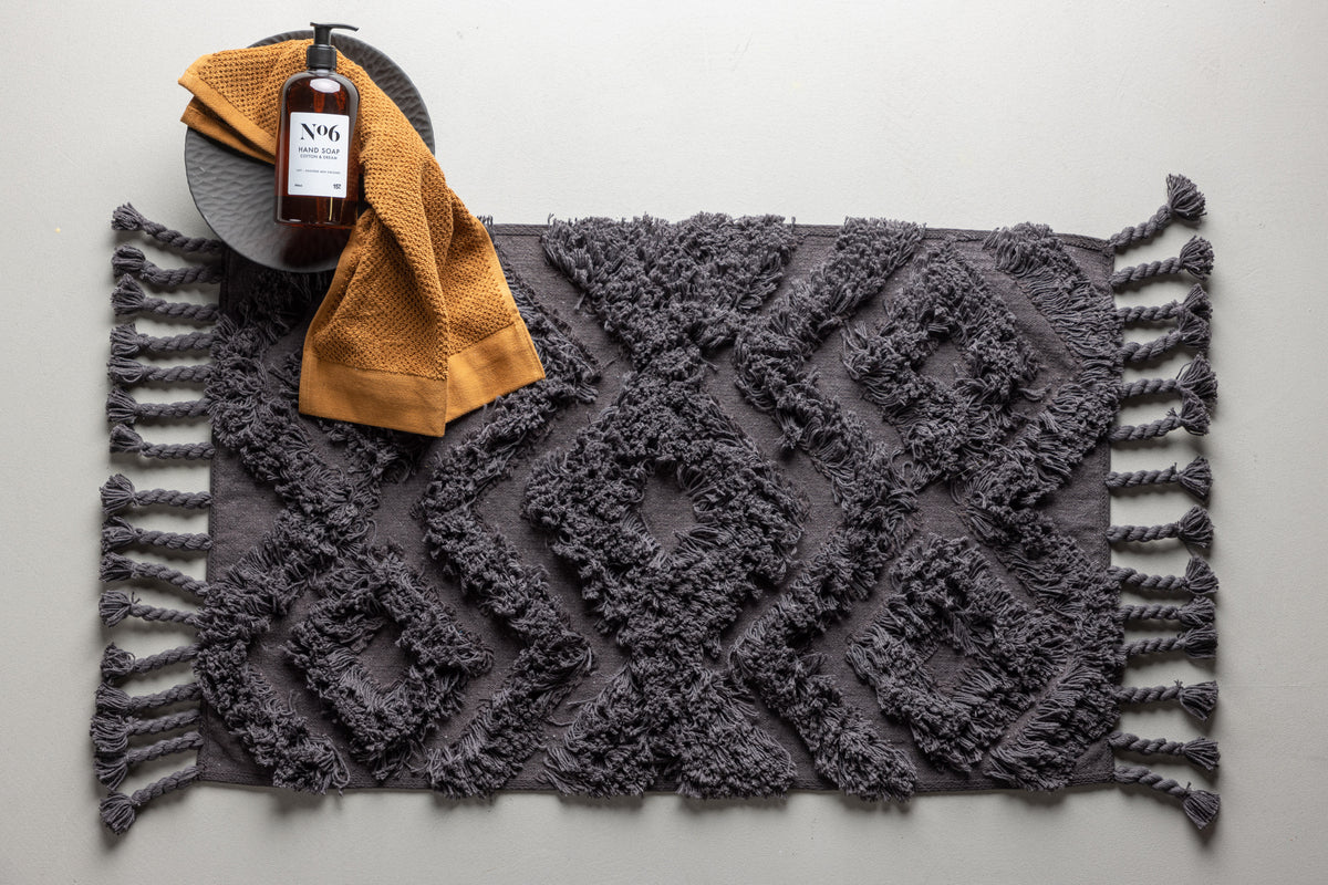 Venture Home Hilma Rektangulär Matta Mörkgrå