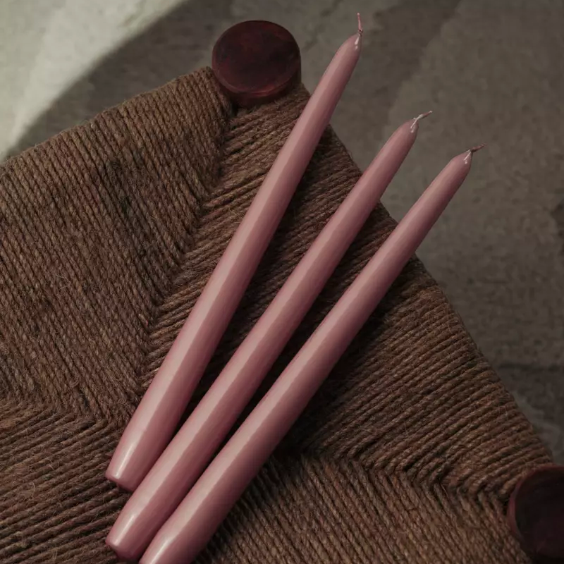 Hilke Collection Herrgårdsljus 6-p, Rosa Metallic