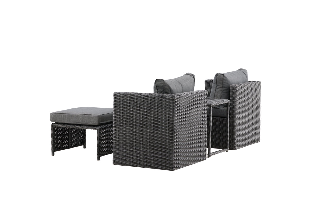 Venture Home Quad Lounge Set Svart