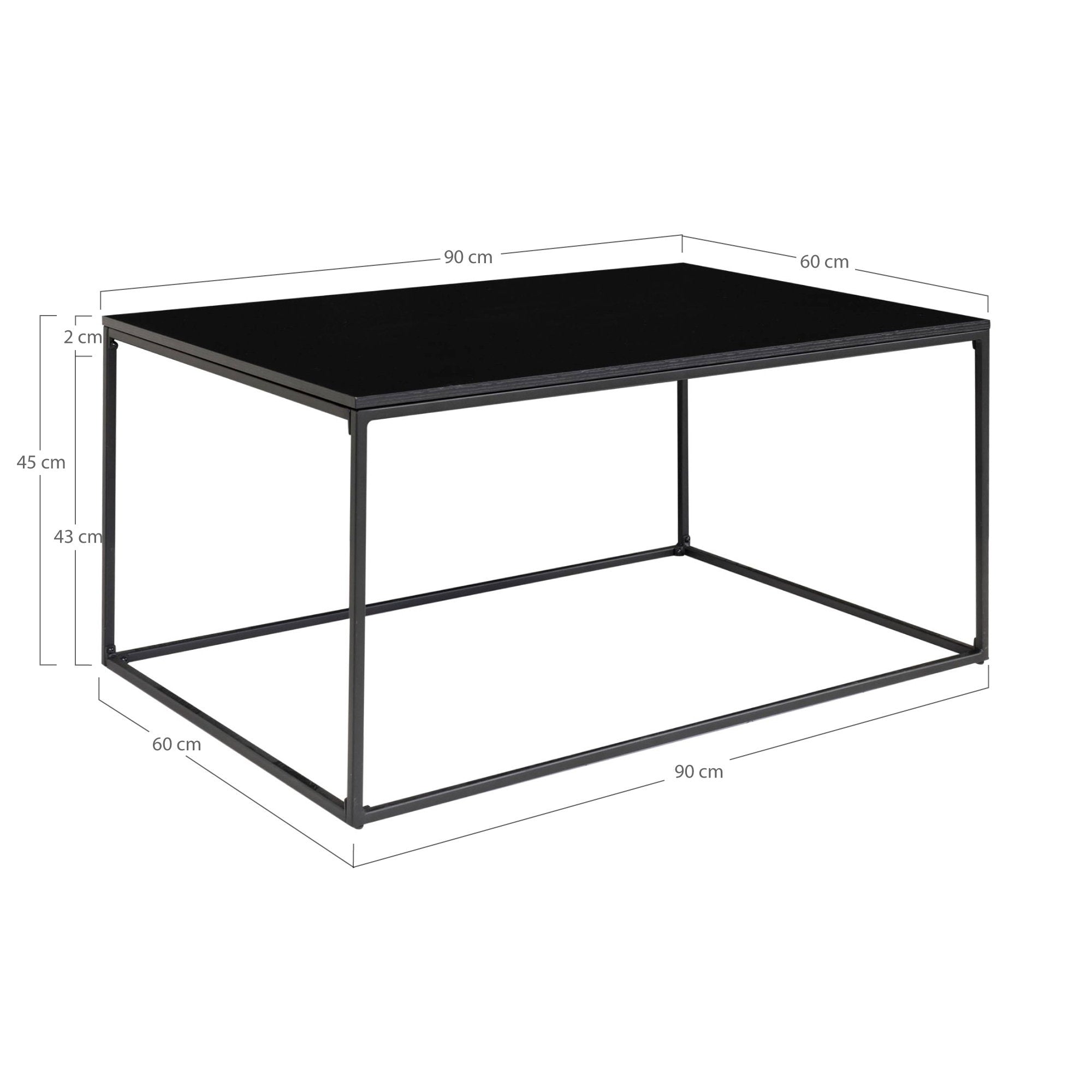 House Nordic Vita Soffbord Svart