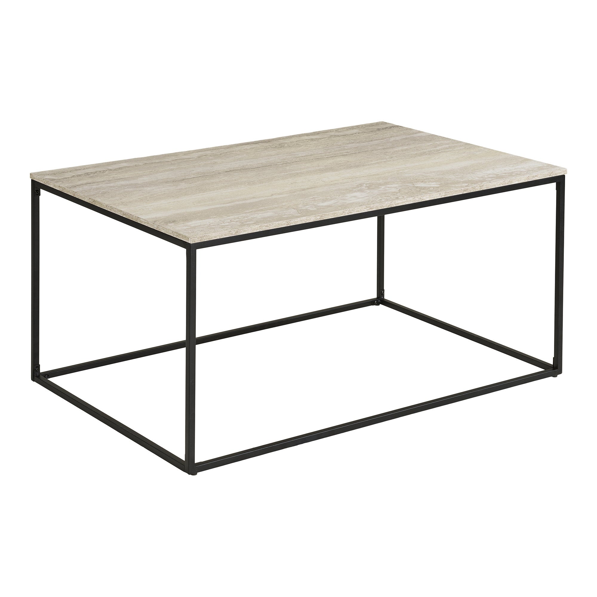 House Nordic Vita Soffbord Svart / Beige