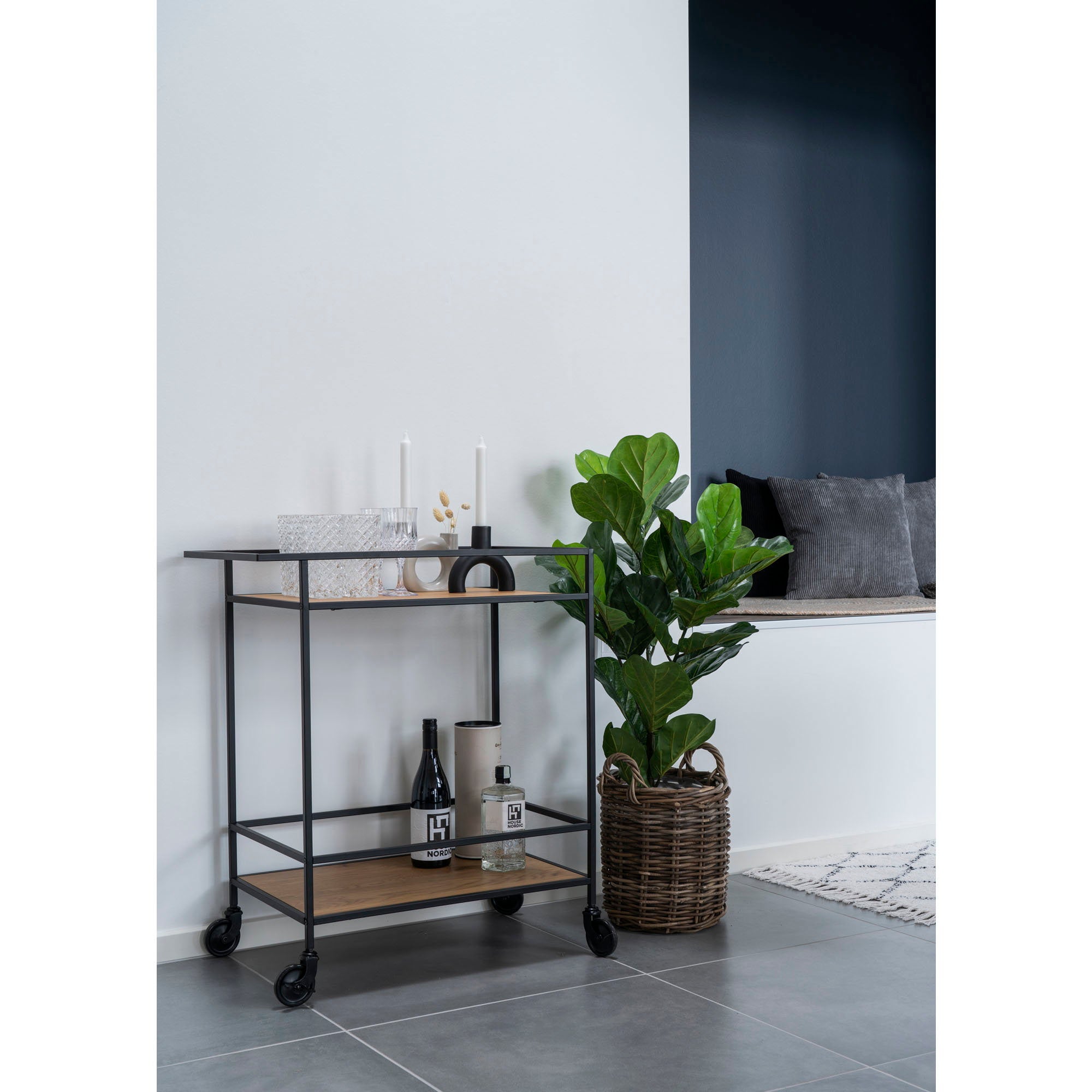 House Nordic Vita Bar Trolley Natur