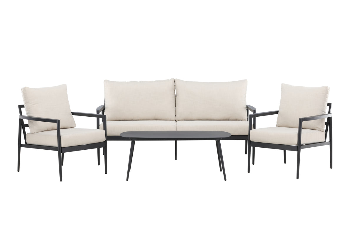 Venture Home Taromina Lounge Set Svart Svart