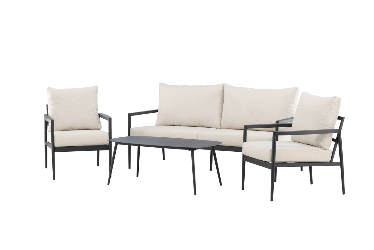 Venture Home Taromina Lounge Set Svart Svart